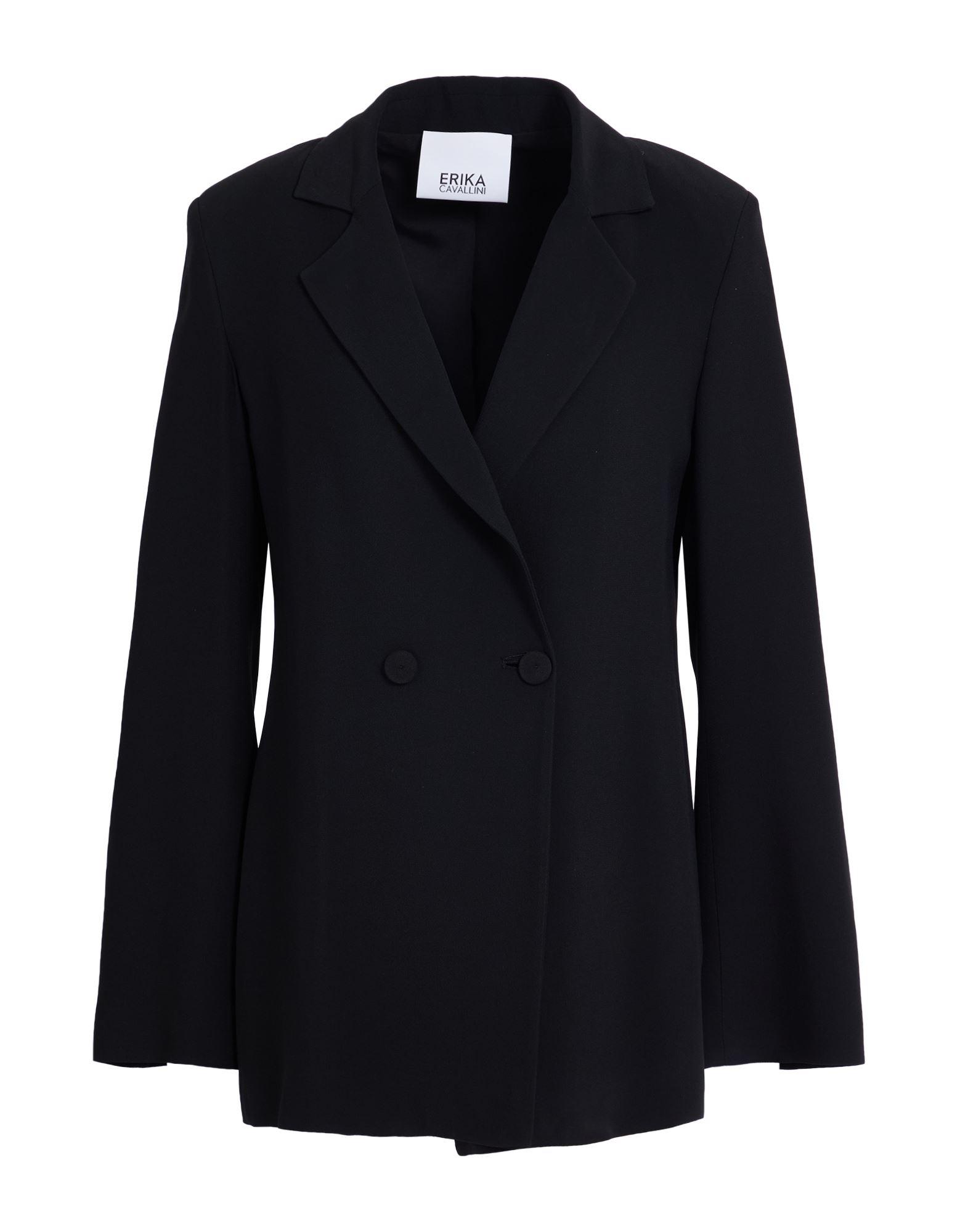 ジャケット Erika Cavallini Jackets Wool jacket Erika Cavallini Black size 44 IT in Wool - 41061106