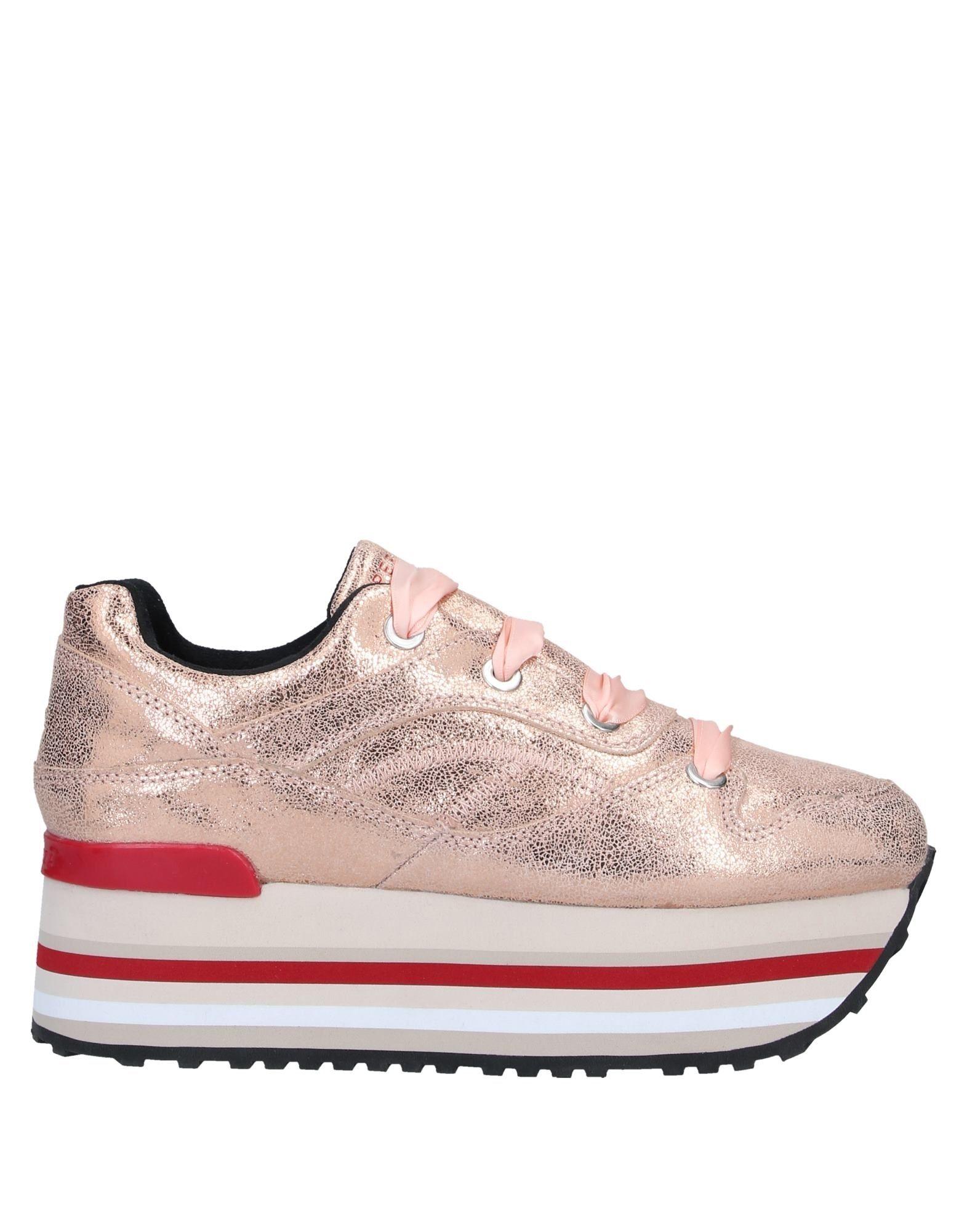 Apepazza Leather Low-tops & Sneakers in Pink - Lyst