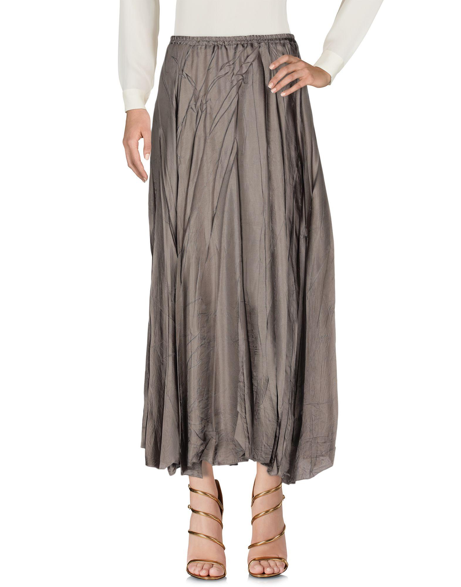 DV ROMA Satin Long Skirt Lyst