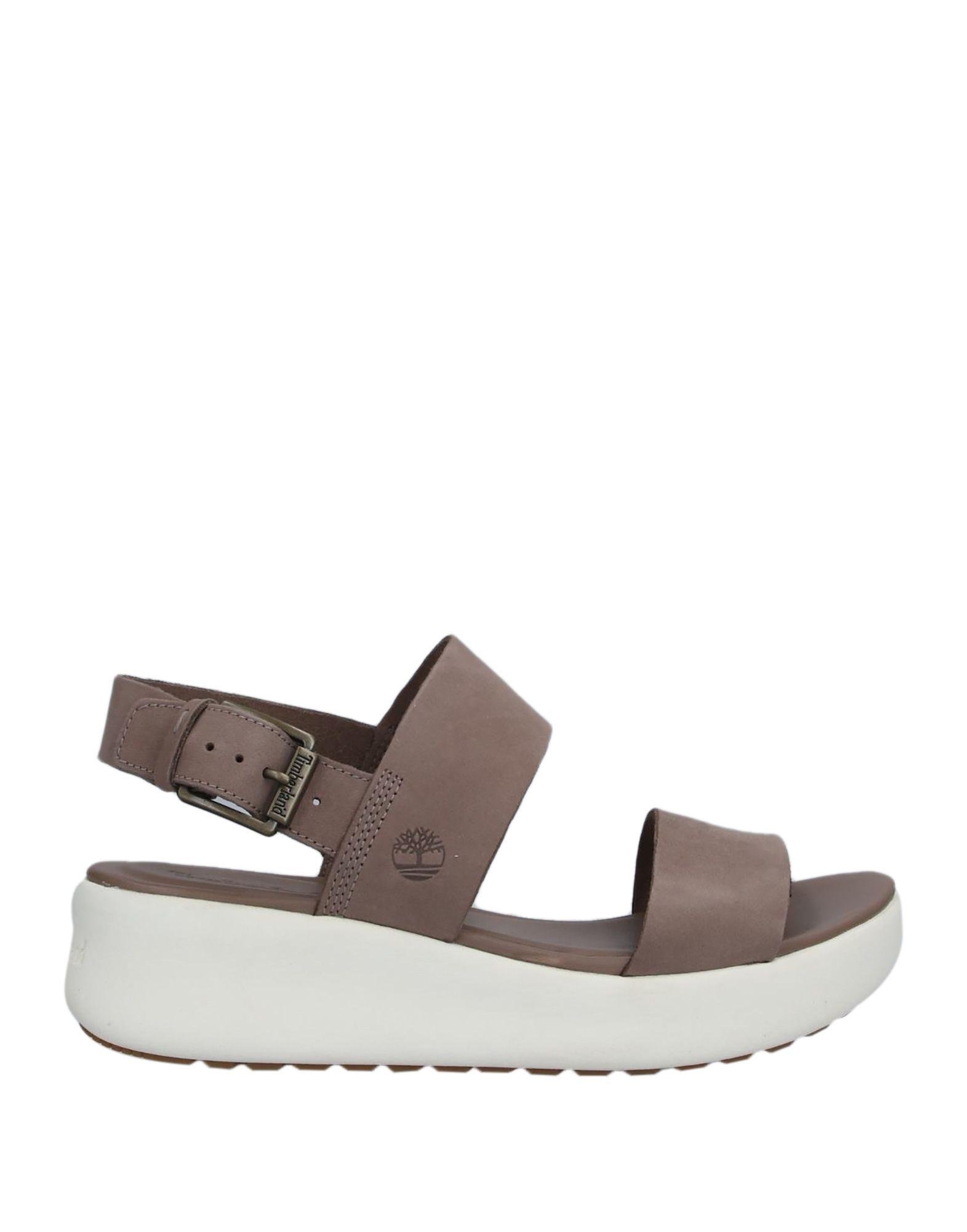 Timberland Leather Sandals in Gray - Lyst