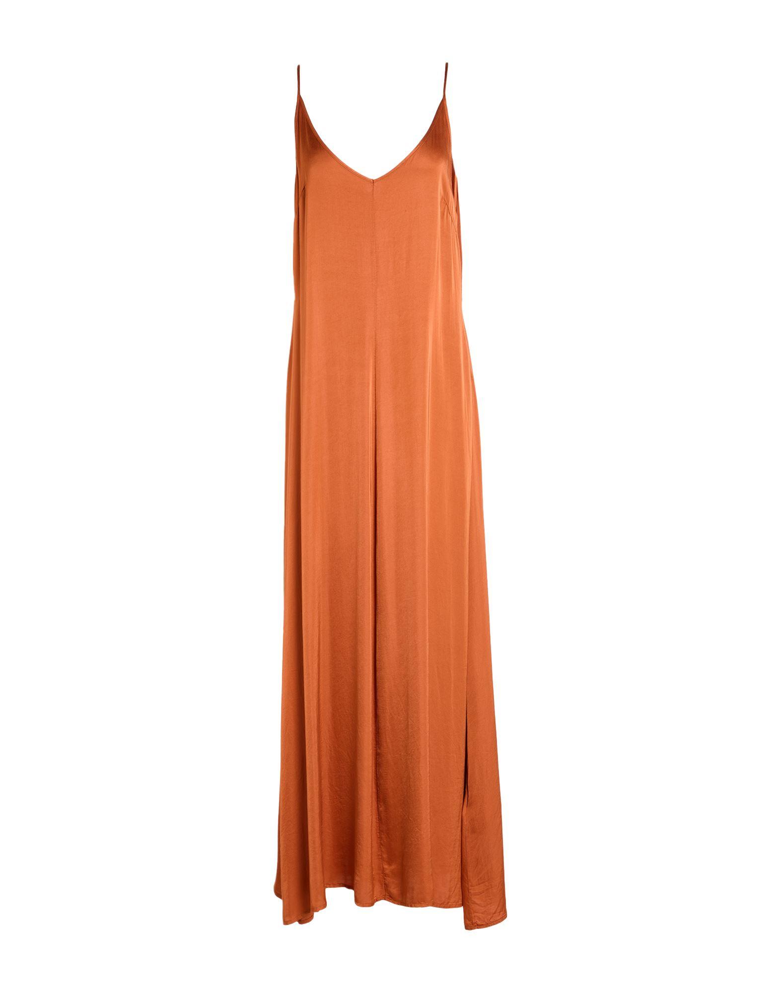 open lace back dress Orange Satin Dress for Women main image 1