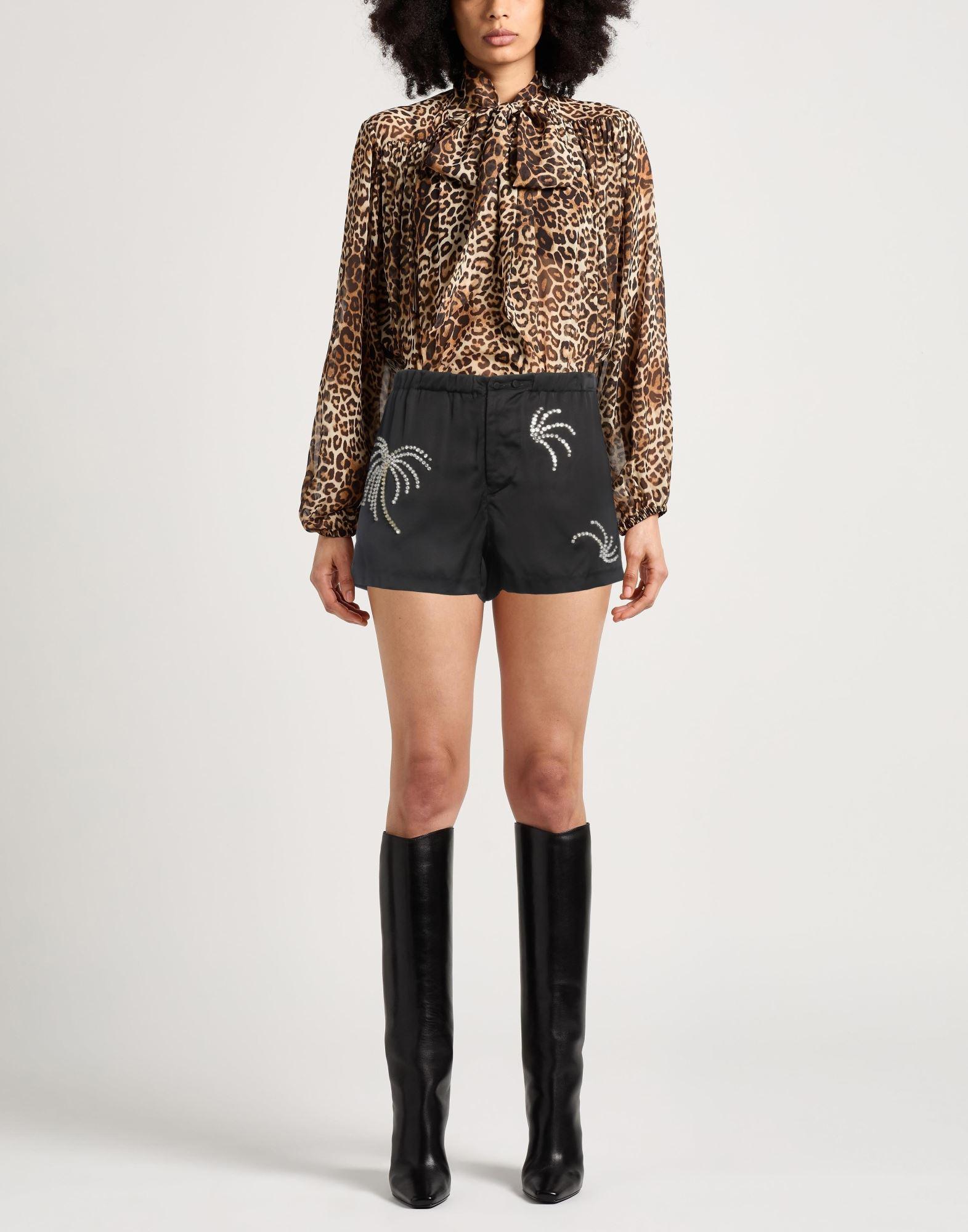 N°21 Women Shorts  Burmudas B10151119000 Black Next Time Around Denim Bermuda Shorts - Black | Fashion Nova