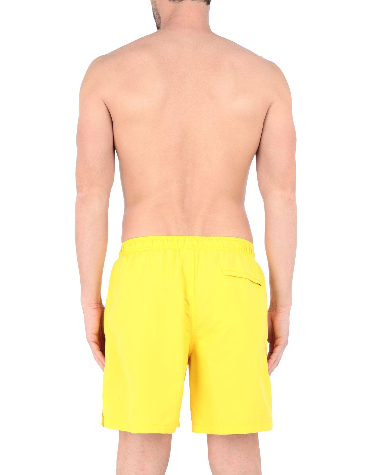 Stussy Synthetic Swim Trunks in Yellow for Men Lyst