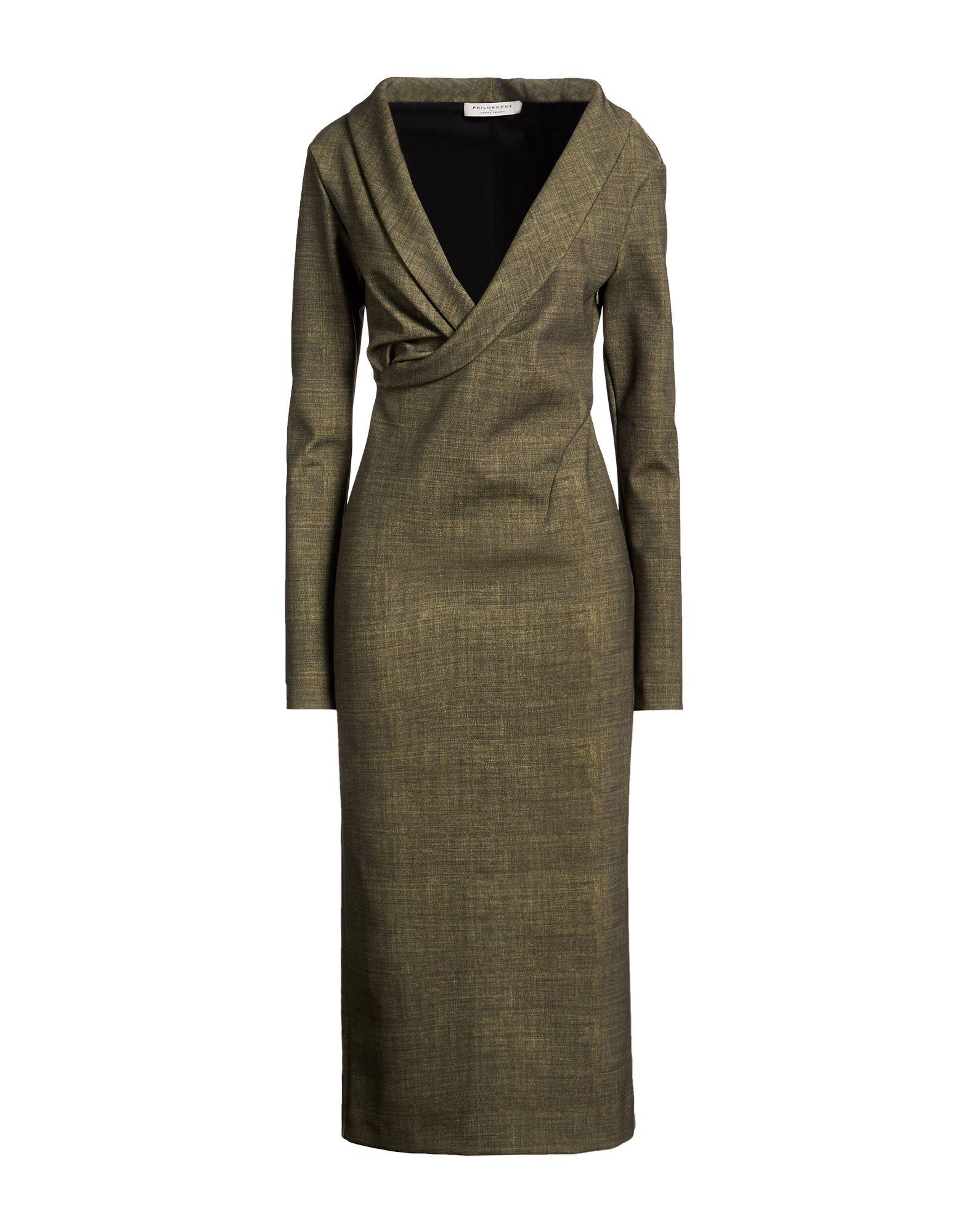 philosophy di lorenzo serafini green dress Philosophy Di Lorenzo Serafini cut-out Sleeveless Midi Dress | Green