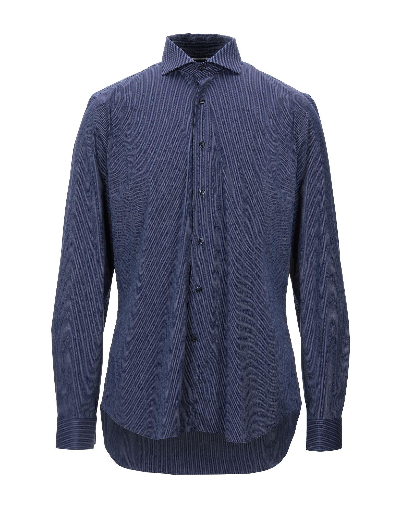 Emanuel Ungaro Cotton Shirt in Dark Blue (Blue) for Men - Lyst