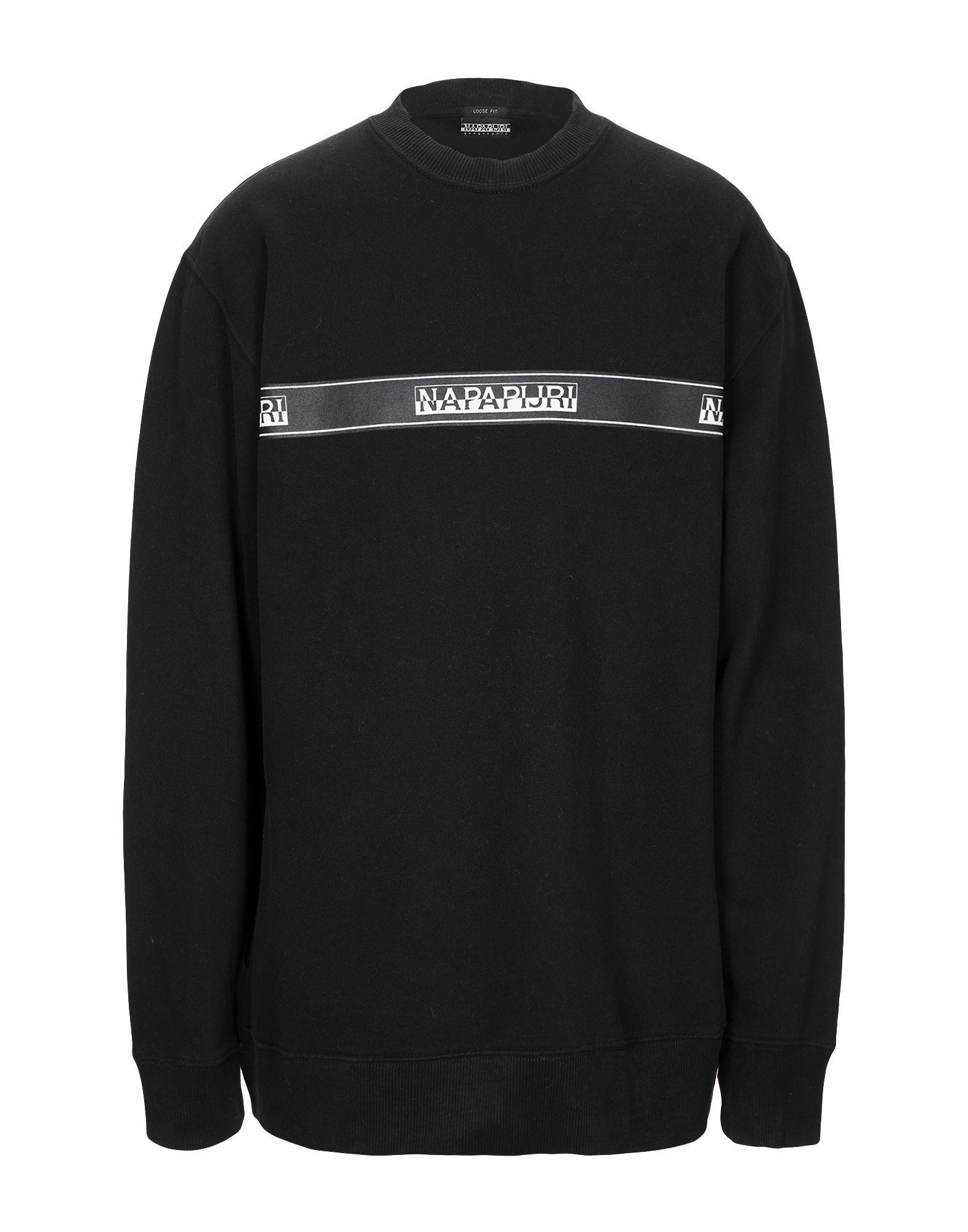 Napapijri Fleece Sweatshirt in Black for Men - Lyst