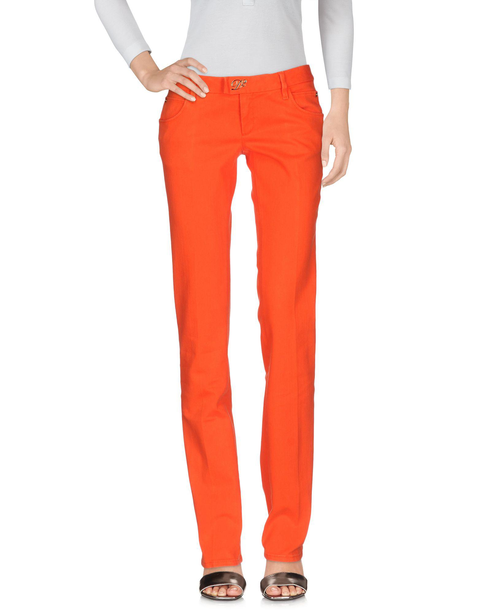 dsquared orange jeans
