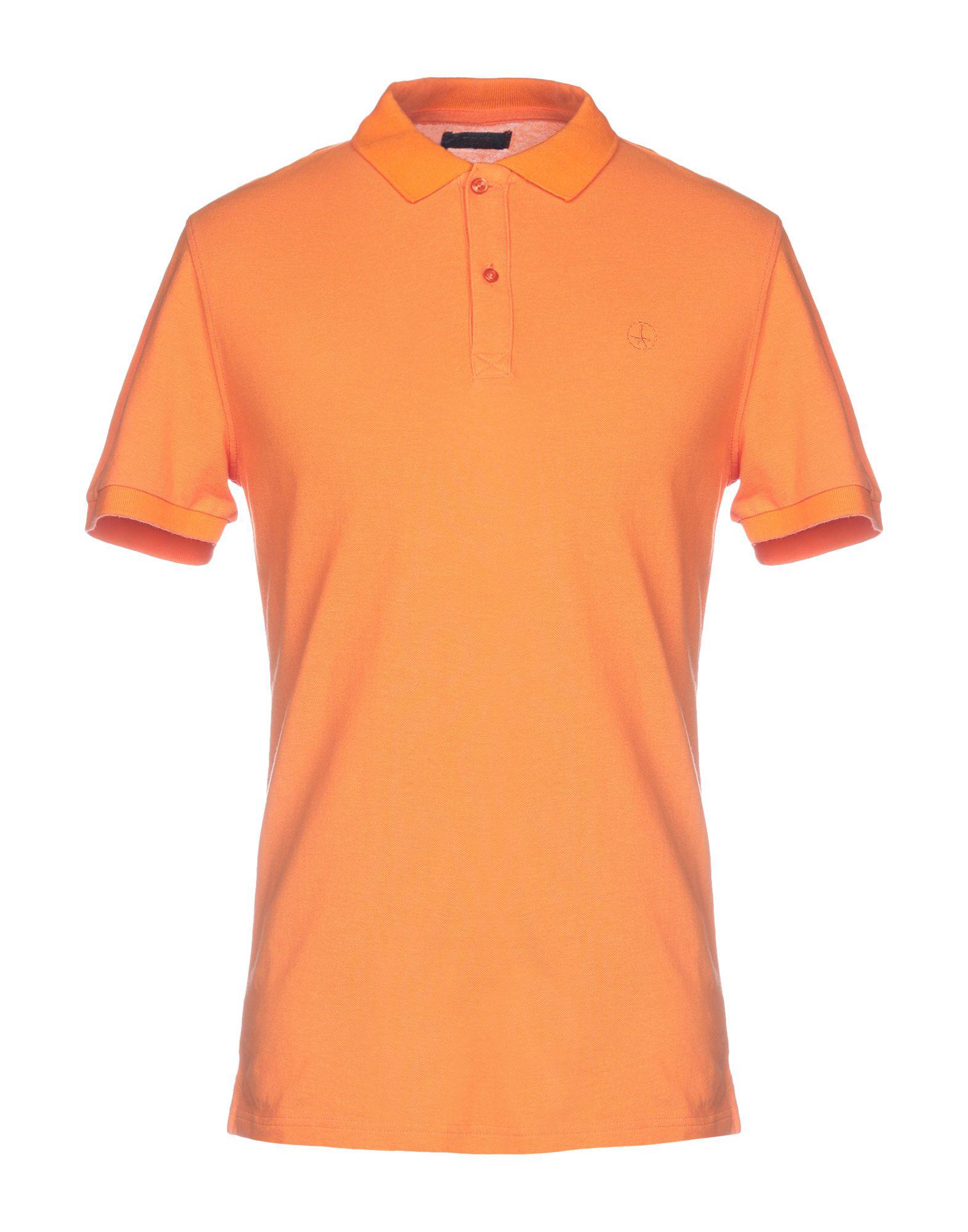 AT.P.CO Polo Shirt in Orange for Men - Lyst