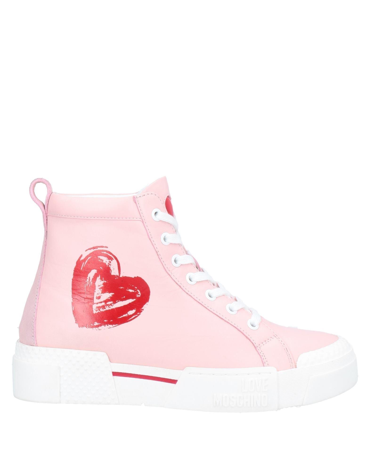 pink moschino trainers
