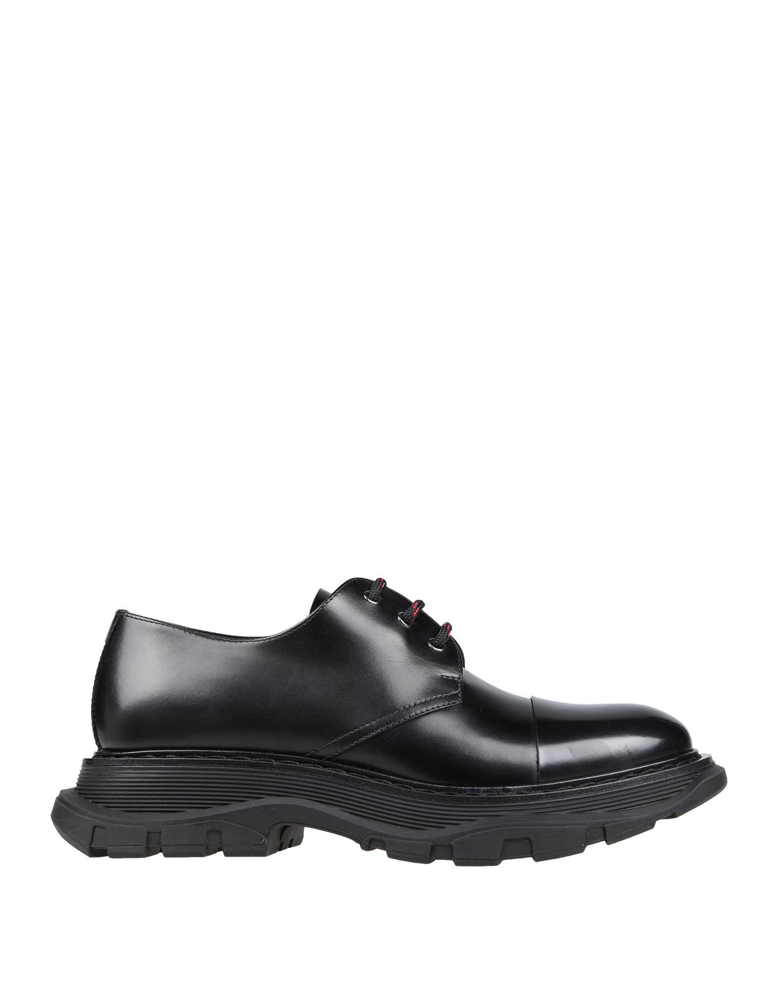 of black leather alexander mcqueen shoes