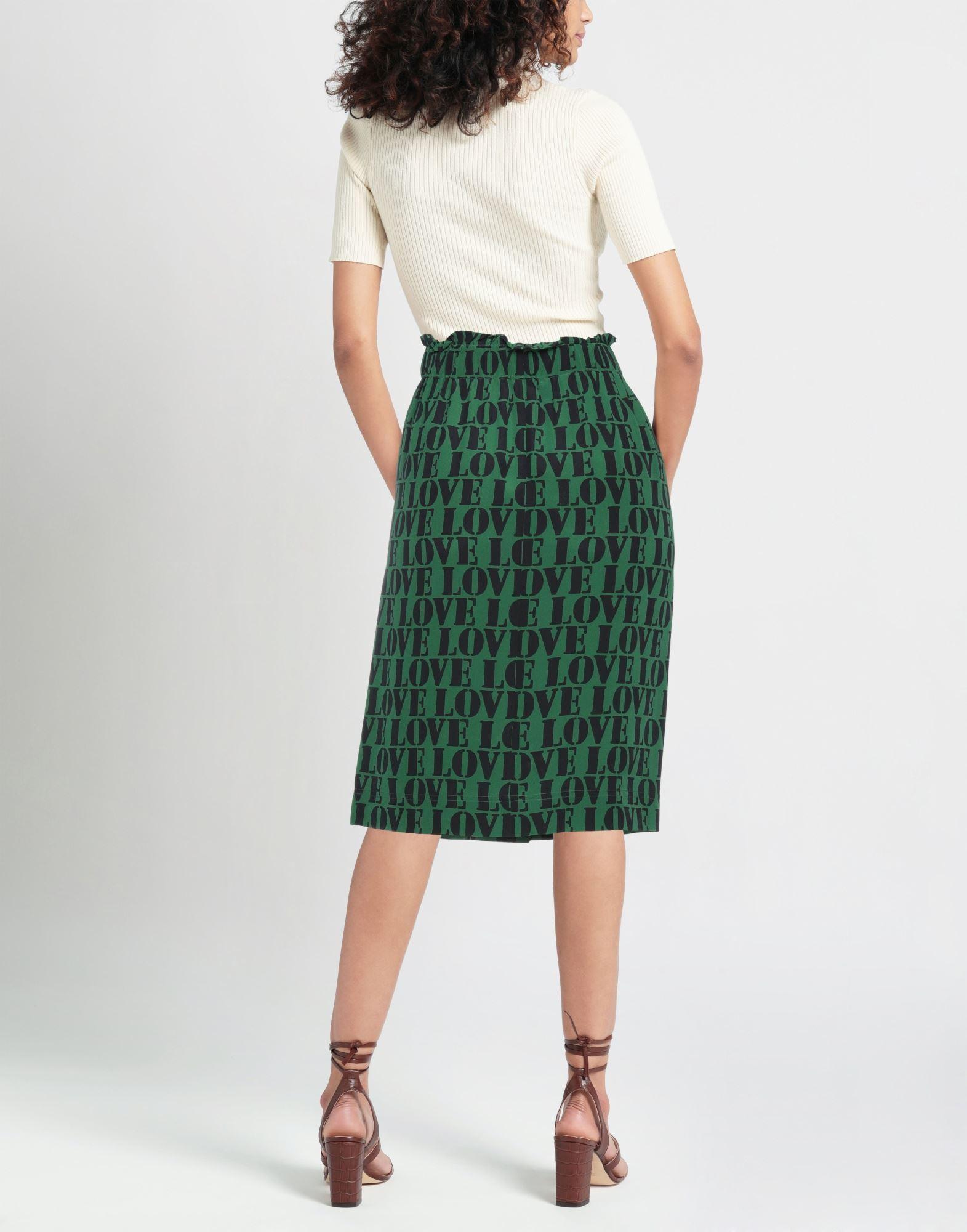 Calvin Klein Midi Skirt in Green | Lyst