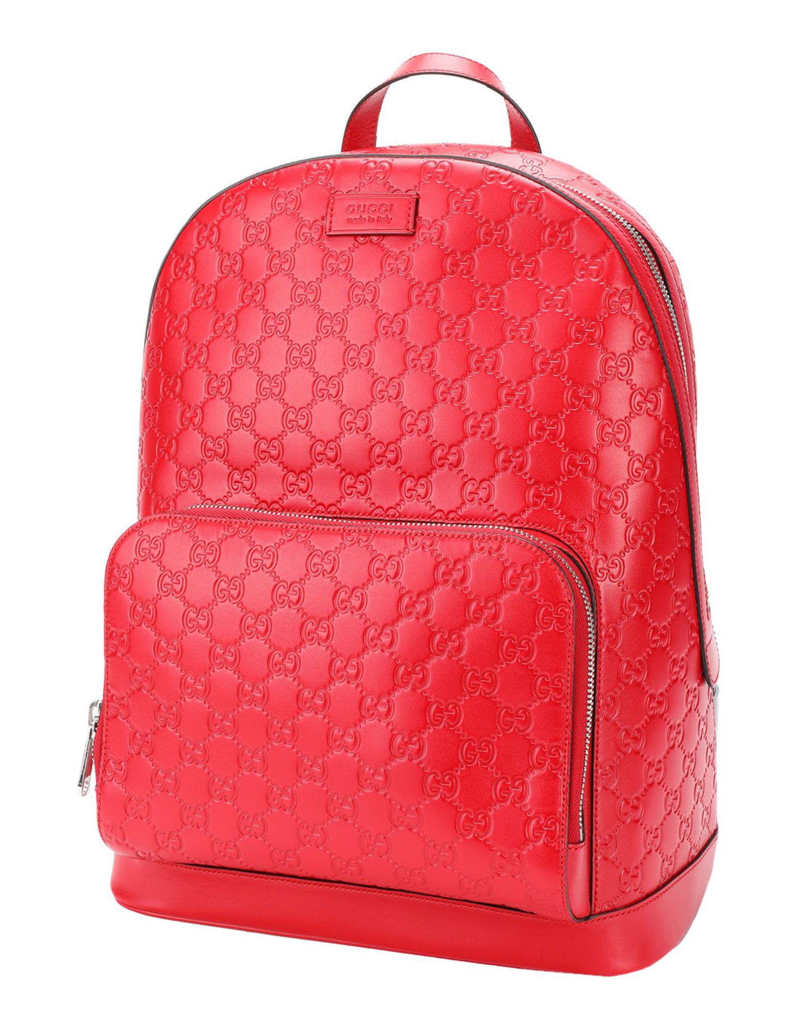 gucci red backpack