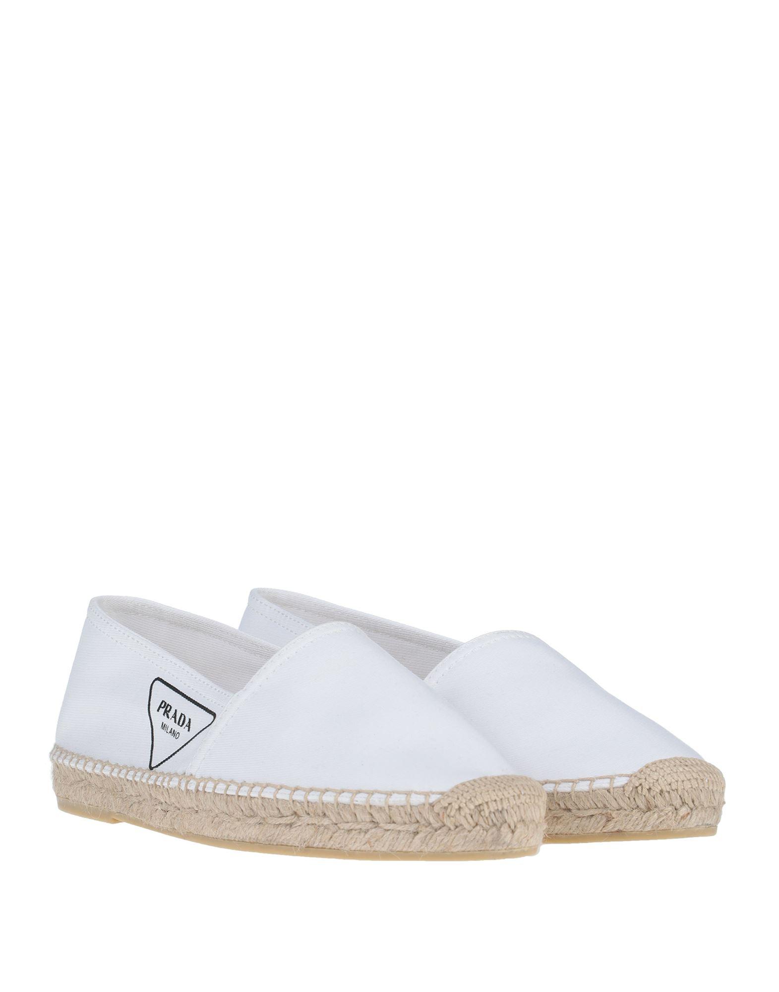 prada white espadrilles