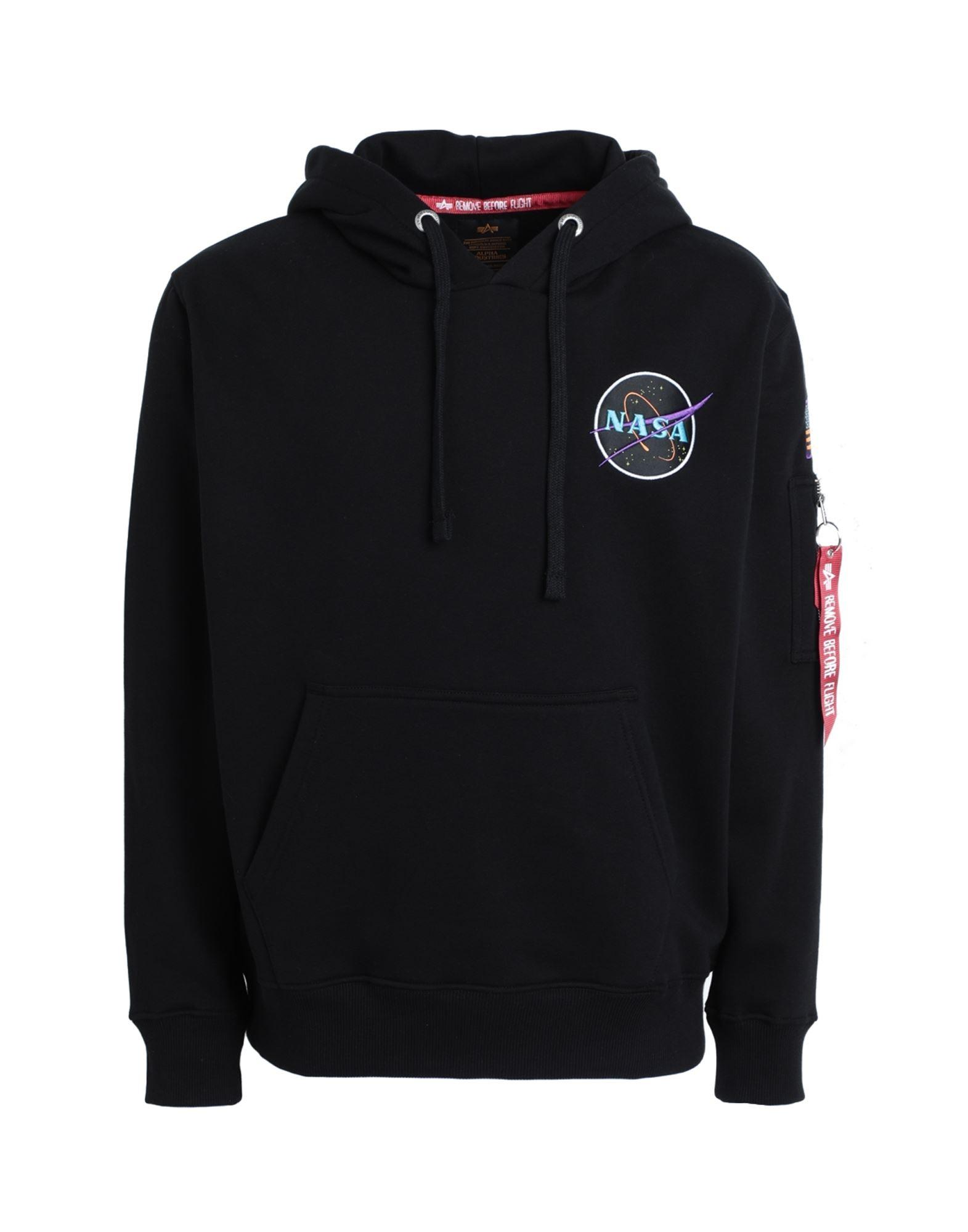 Alpha Industries Sweatshirt in Black for Men | Lyst