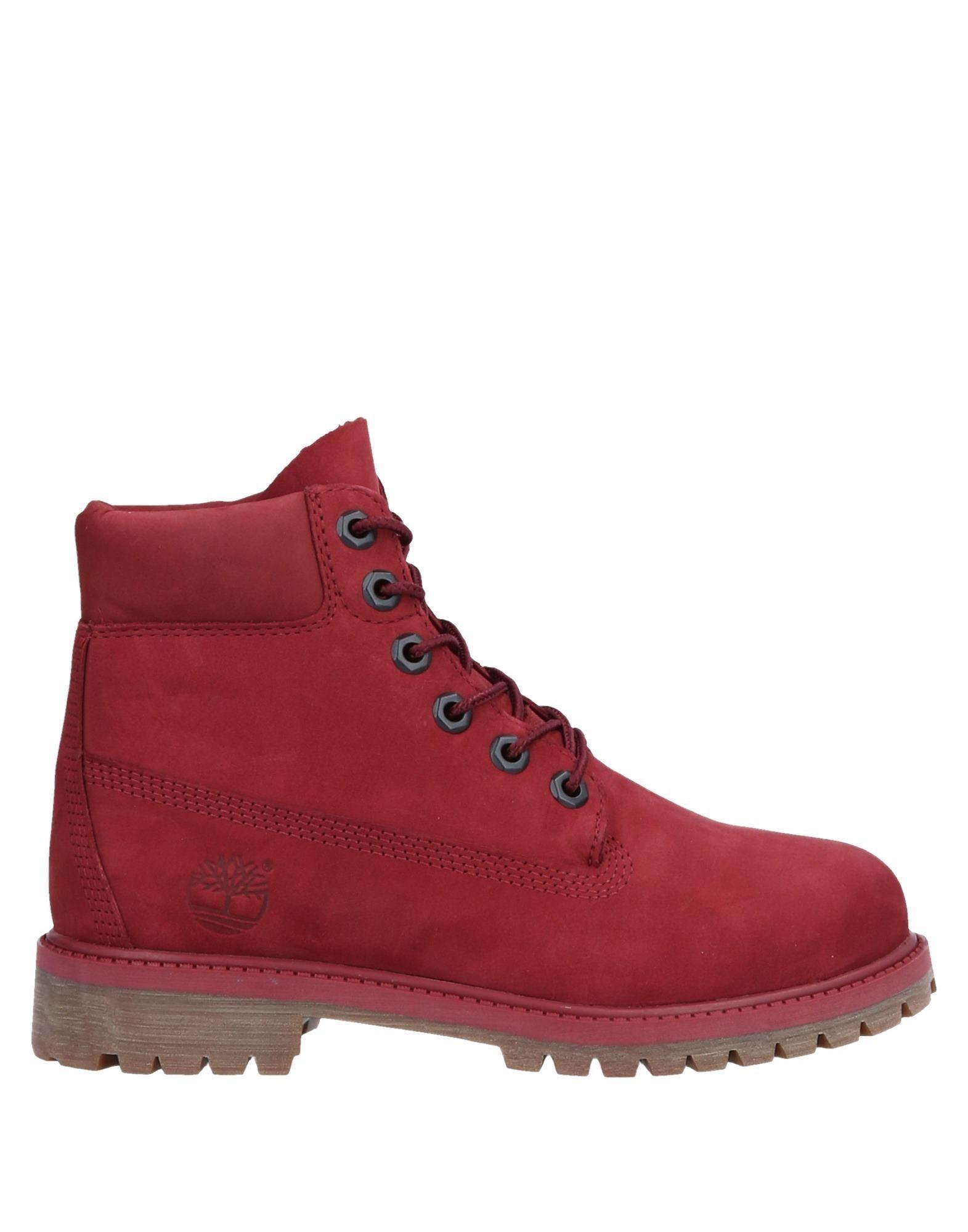 Timberland Rubber Ankle Boots in Brick Red (Red) - Lyst