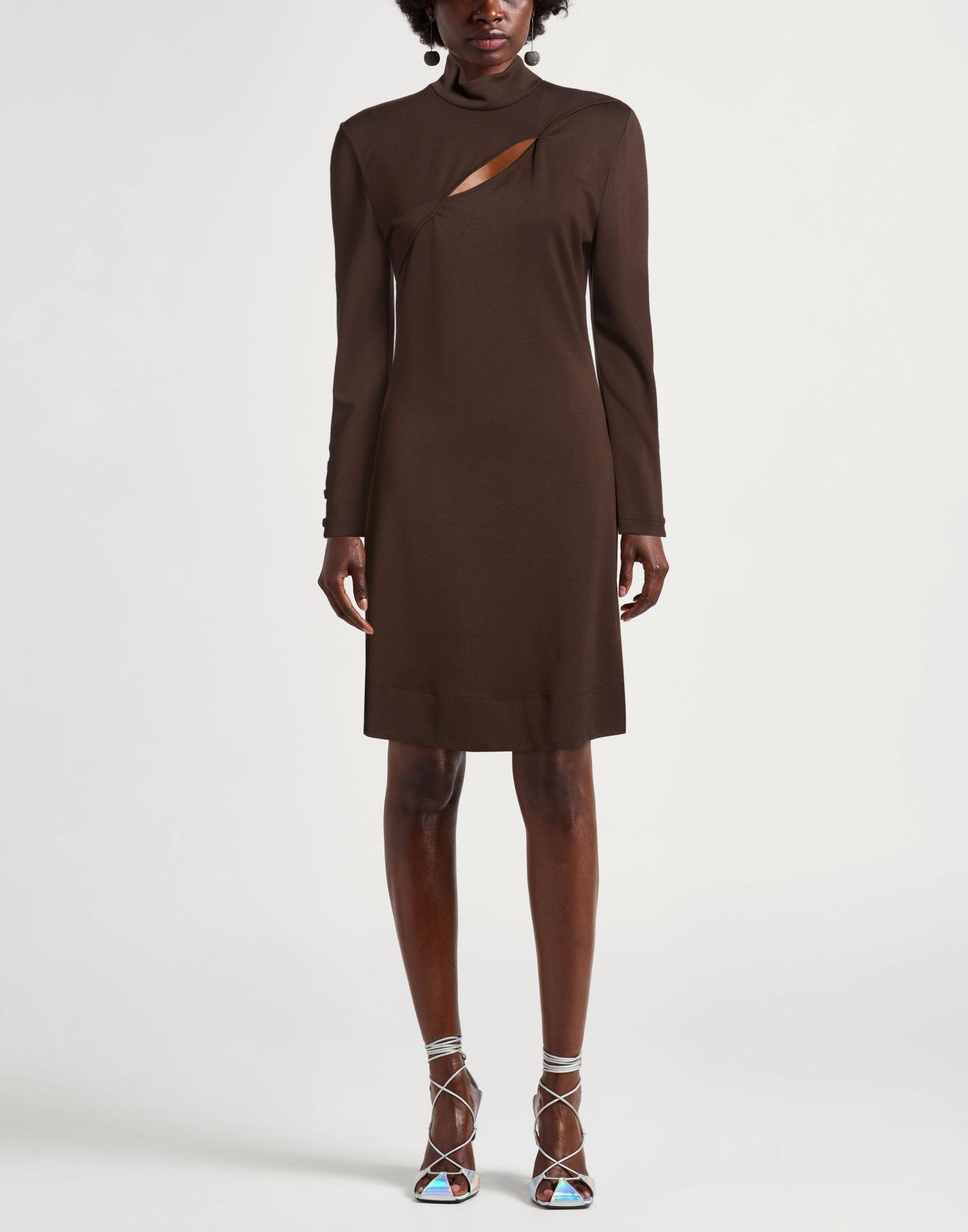 bodycon plus dress Audrey Turtleneck Long Sleeve Maxi Dress in Black