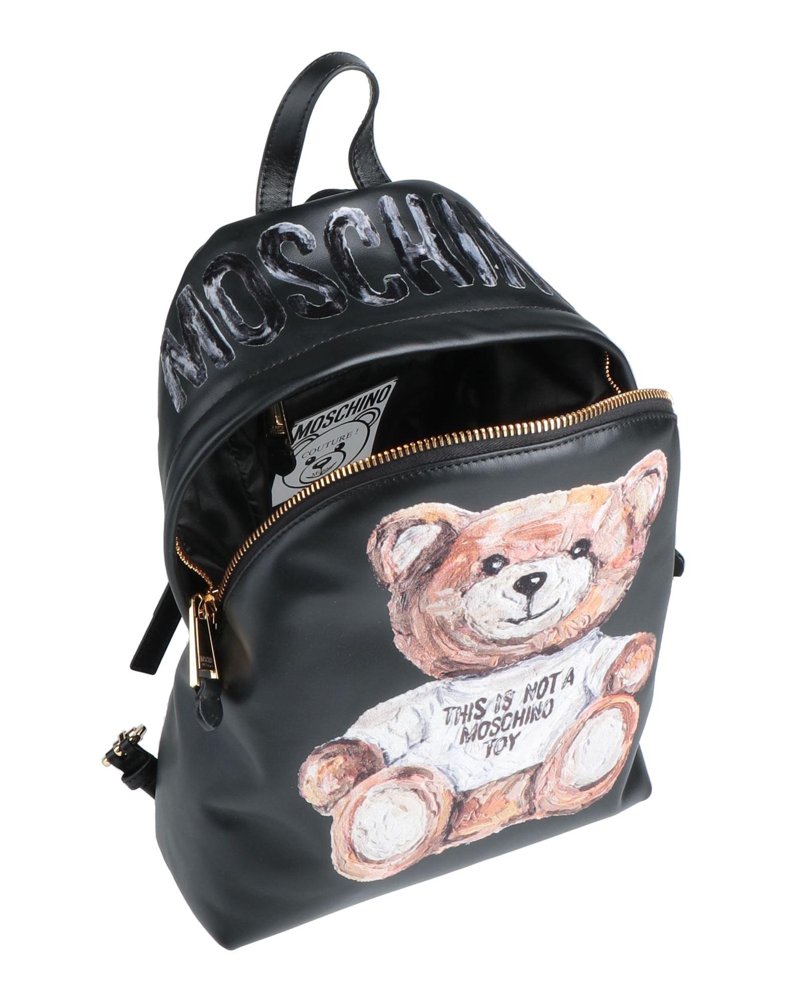 moschino leder rucksack