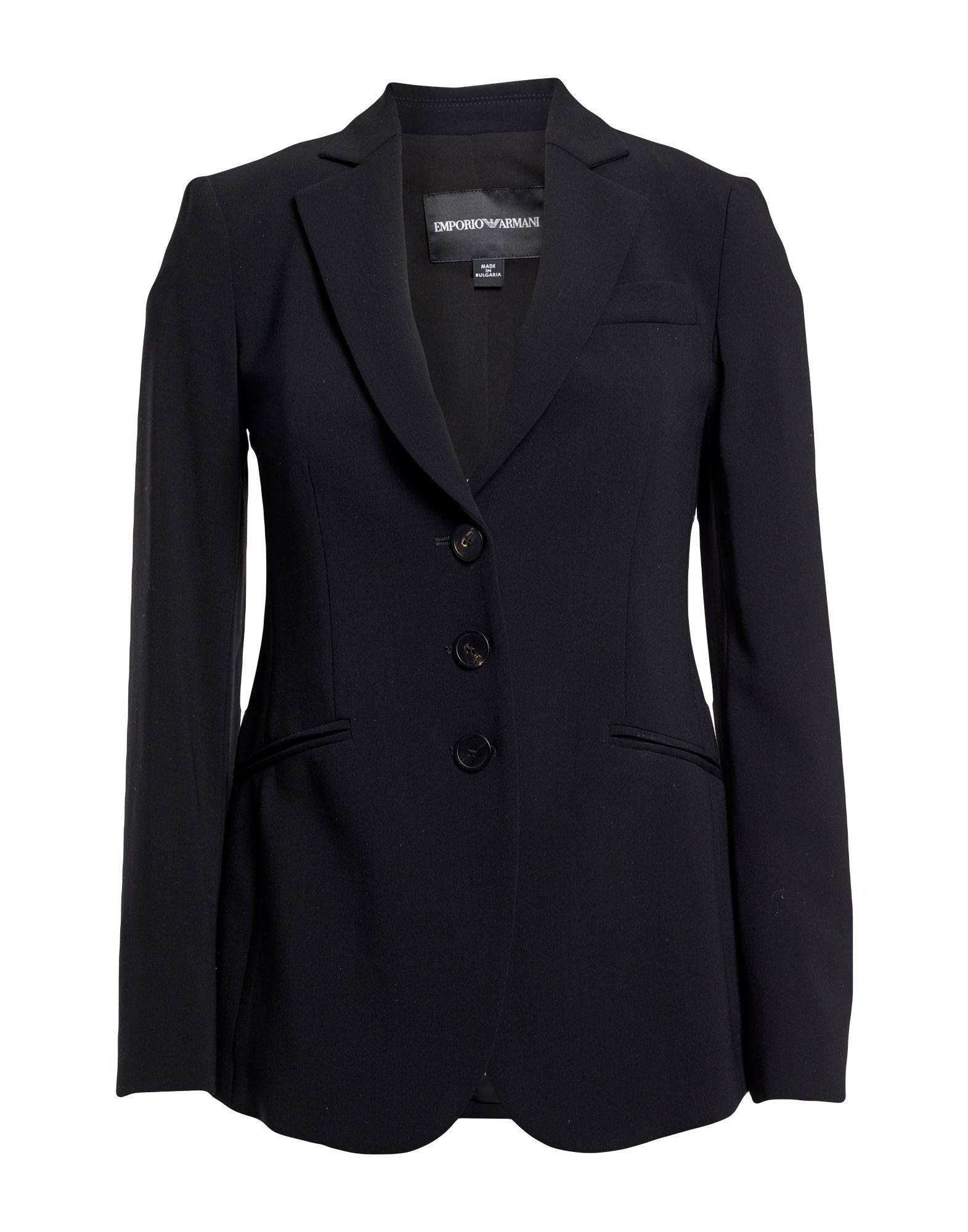 Emporio Armani Suit Jacket in Black - Lyst
