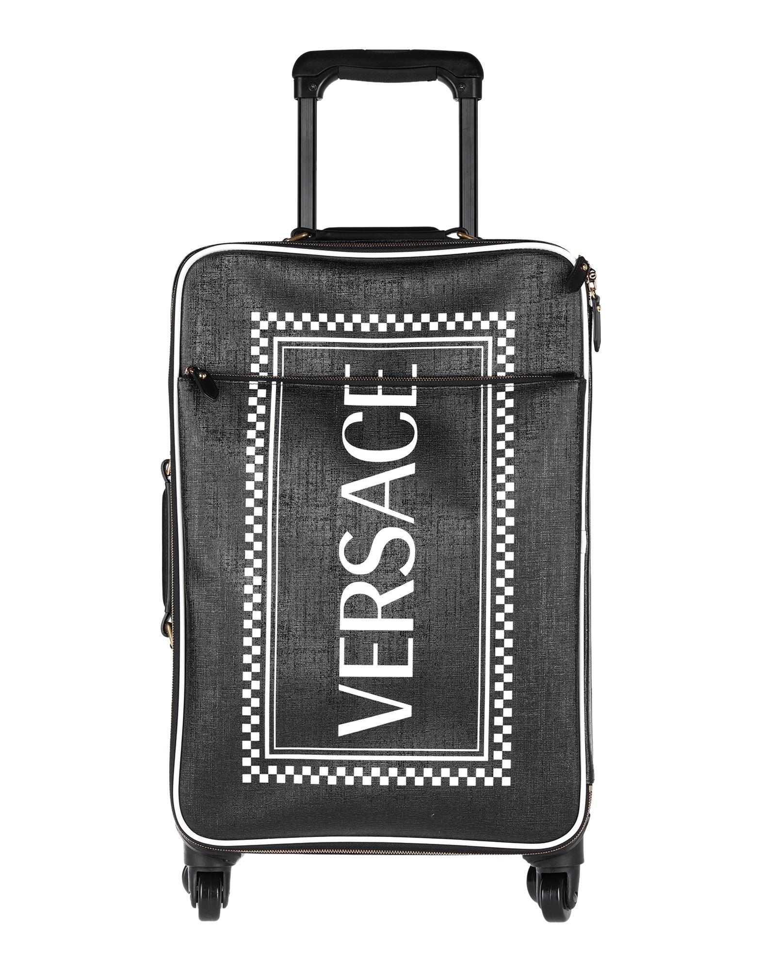 Versace Wheeled luggage in Black | Lyst