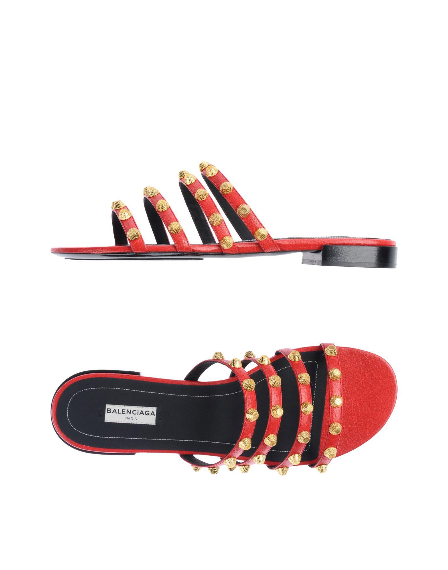 balenciaga red sandals