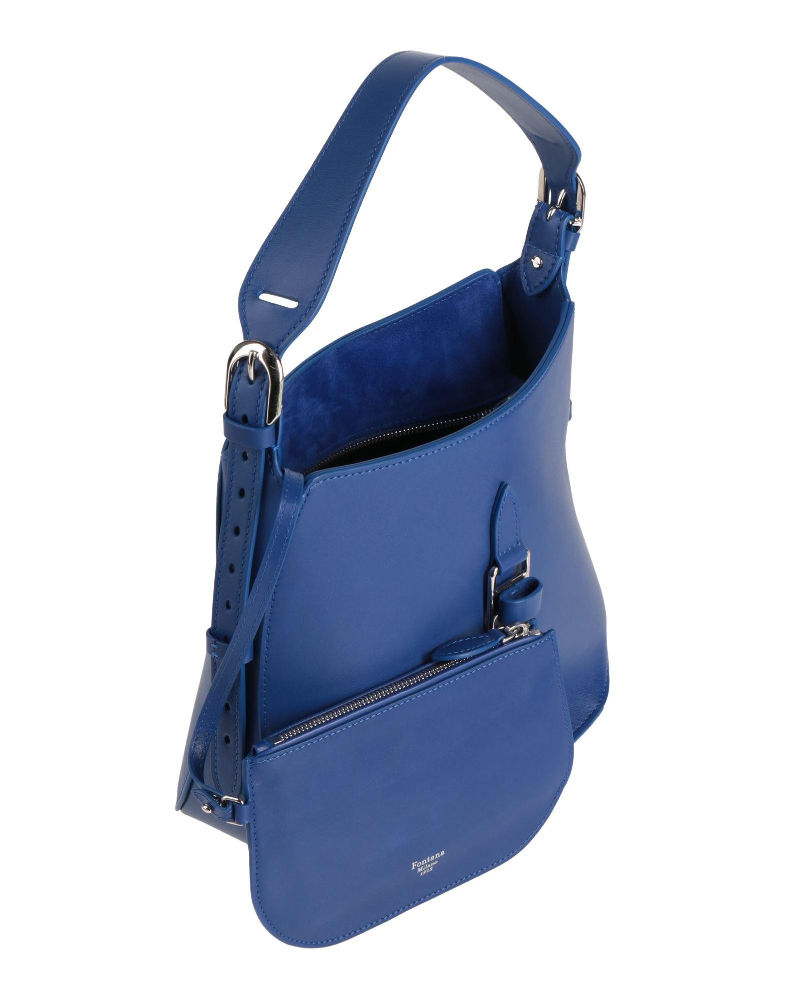 Fontana Milano 1915 Shoulder Bag Leather in Blue | Lyst