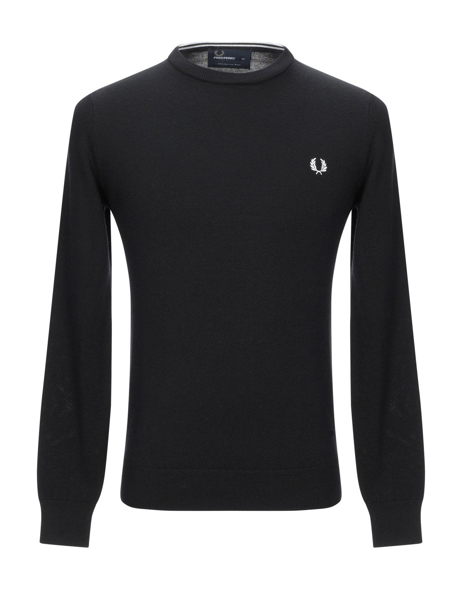 Fred Perry Sweater in Black for Men - Lyst