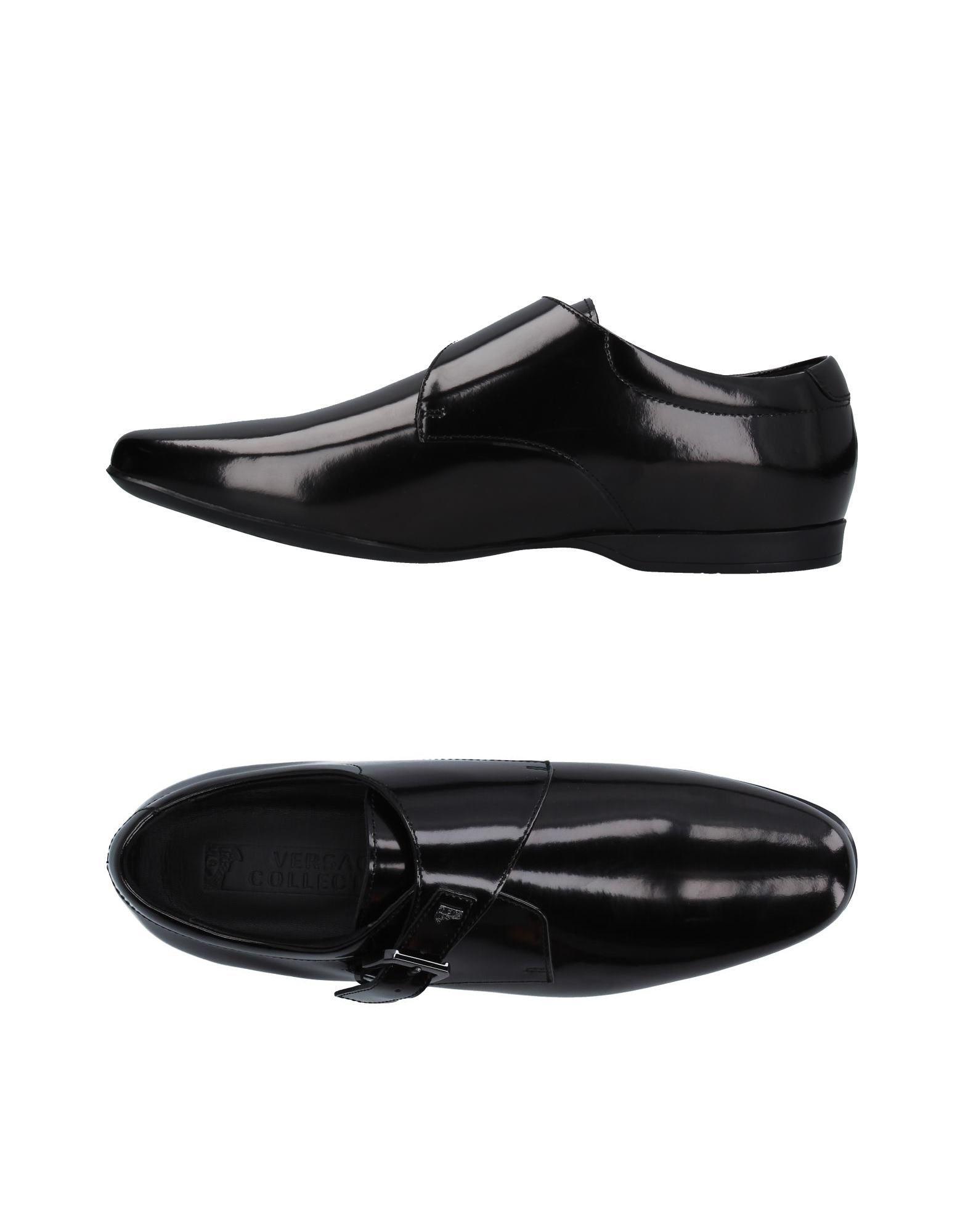 Versace Leather Loafer in Black for Men - Lyst