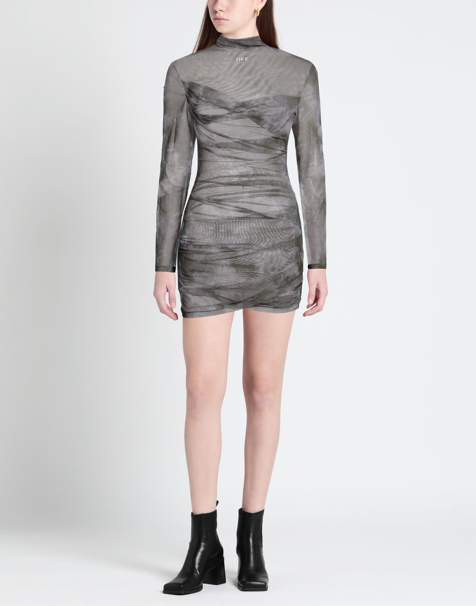 off white grey dress Marcella | Cropped Tompkins Dress in Black | Women's Size Medium