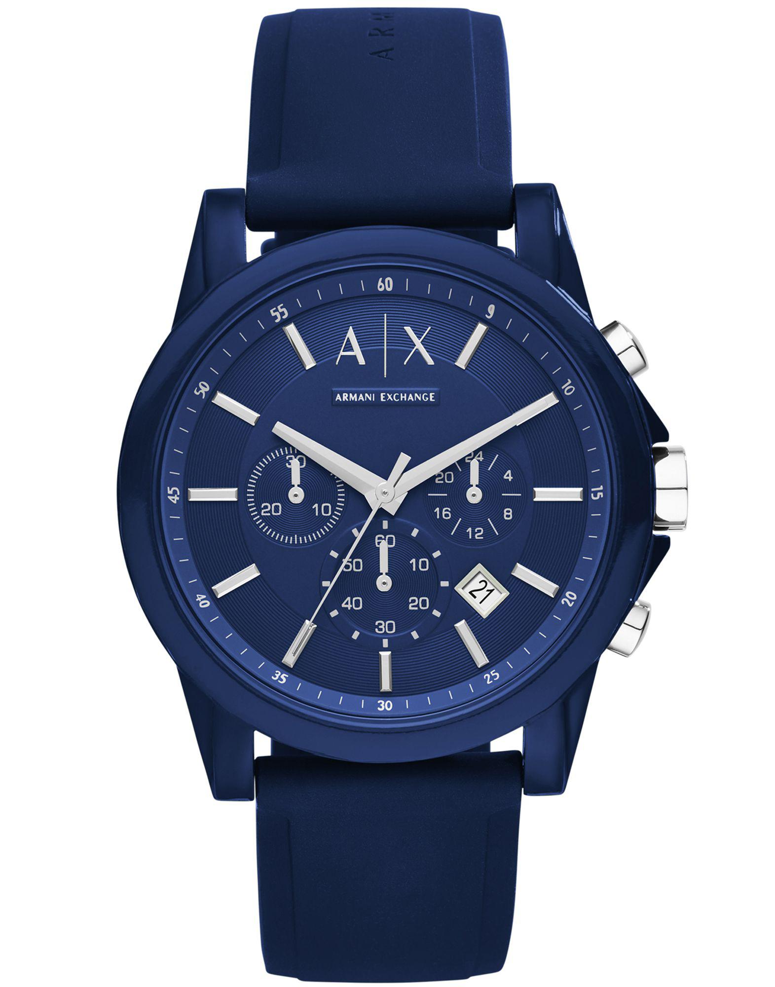 Armani Exchange Synthetic Wrist Watch in Dark Blue (Blue) for Men ...