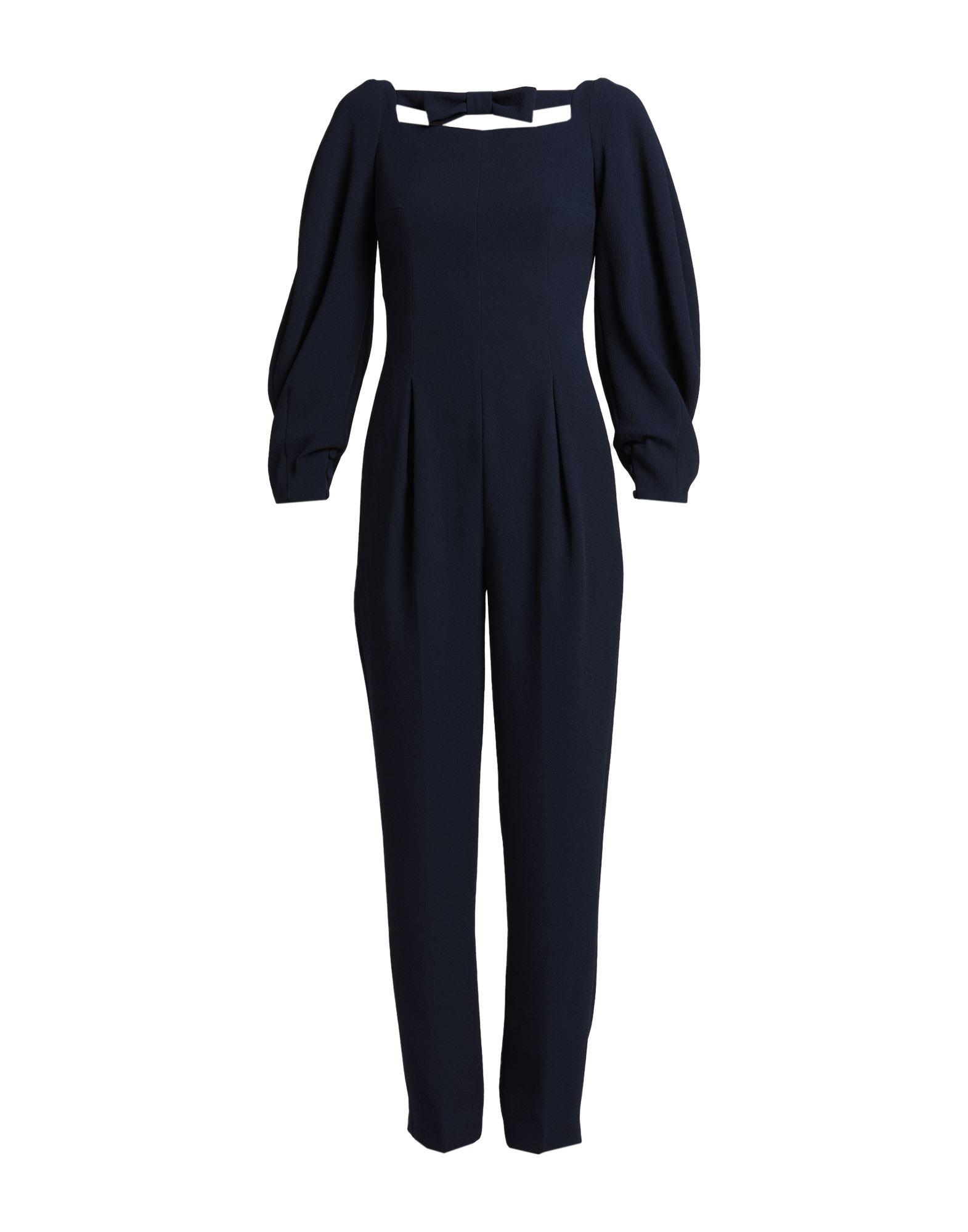 Emilia Wickstead Baumwolle Playsuit Blossom aus Baumwolle in Blau Damen Bekleidung Jumpsuits und Overalls Playsuits 