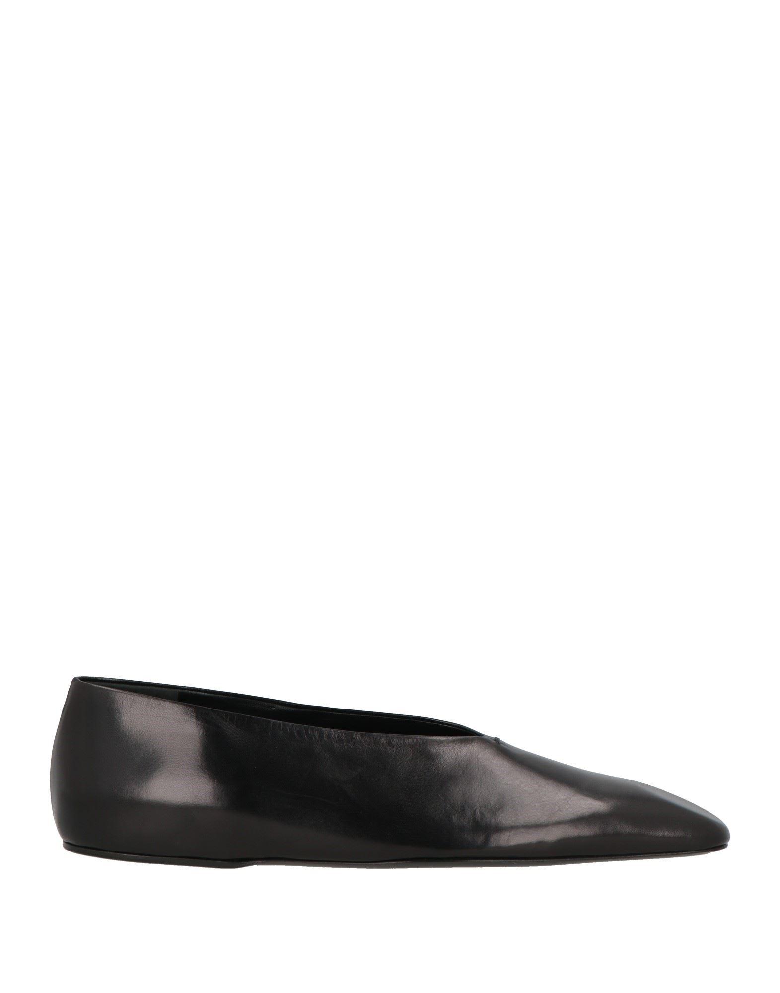 バレエシューズ Jil Sander Nappa Ballerinas With Cannolo Buckle JIL SANDER nappa ballerinas with Cannolo buckle - Black