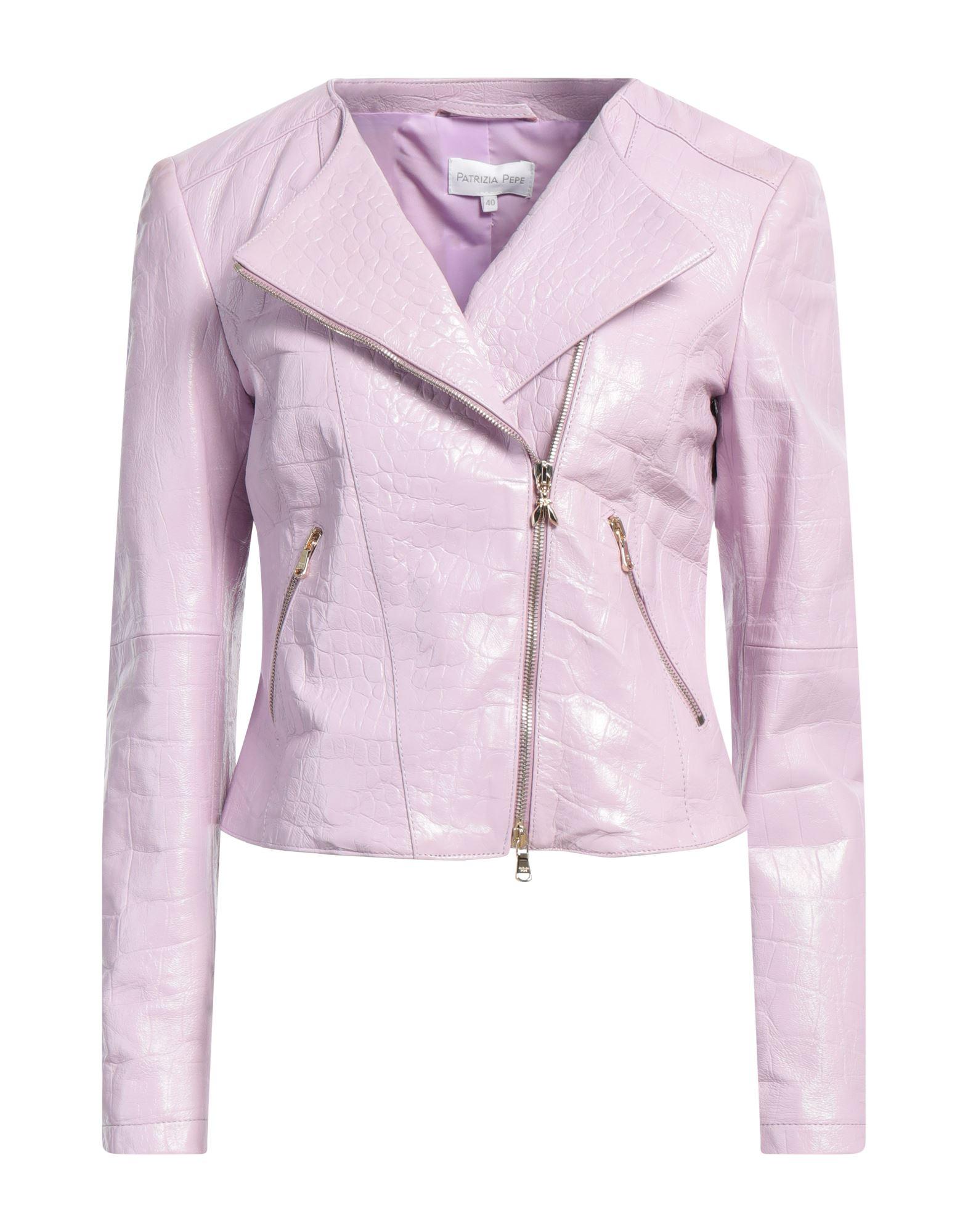 Patrizia Pepe Lilac Jacket Lambskin in Pink Lyst UK