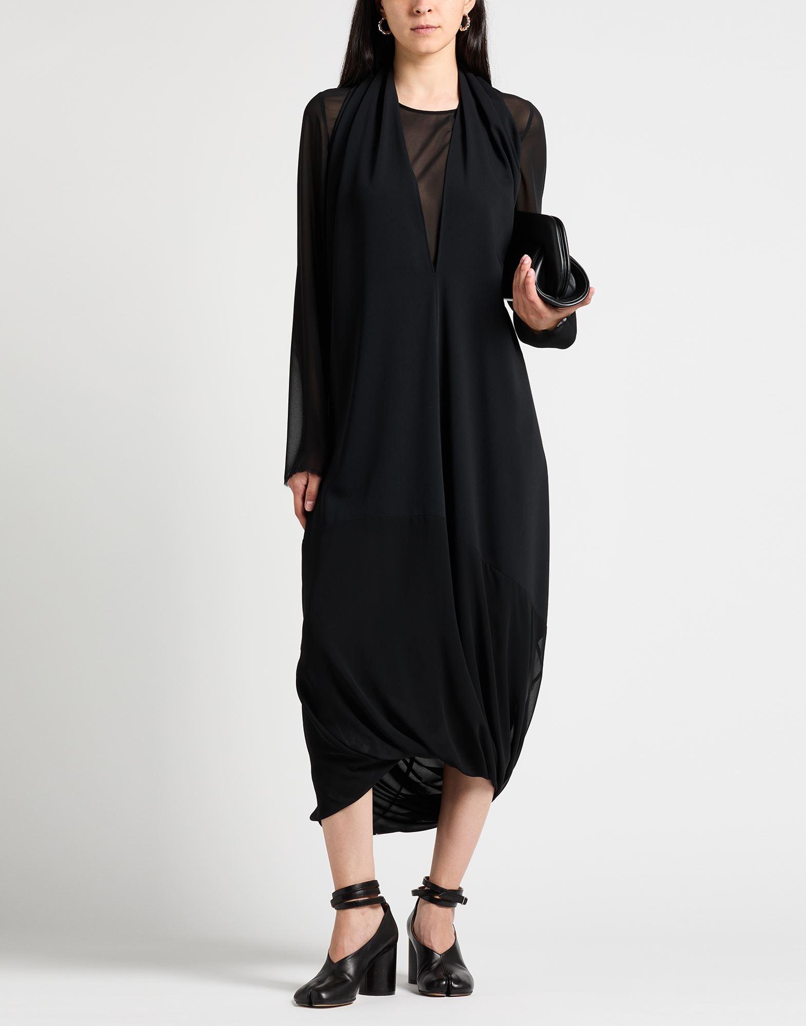 ワンピース Maison Margiela dress Mm6 Maison Margiela Long Jersey Dress With Satin Inserts