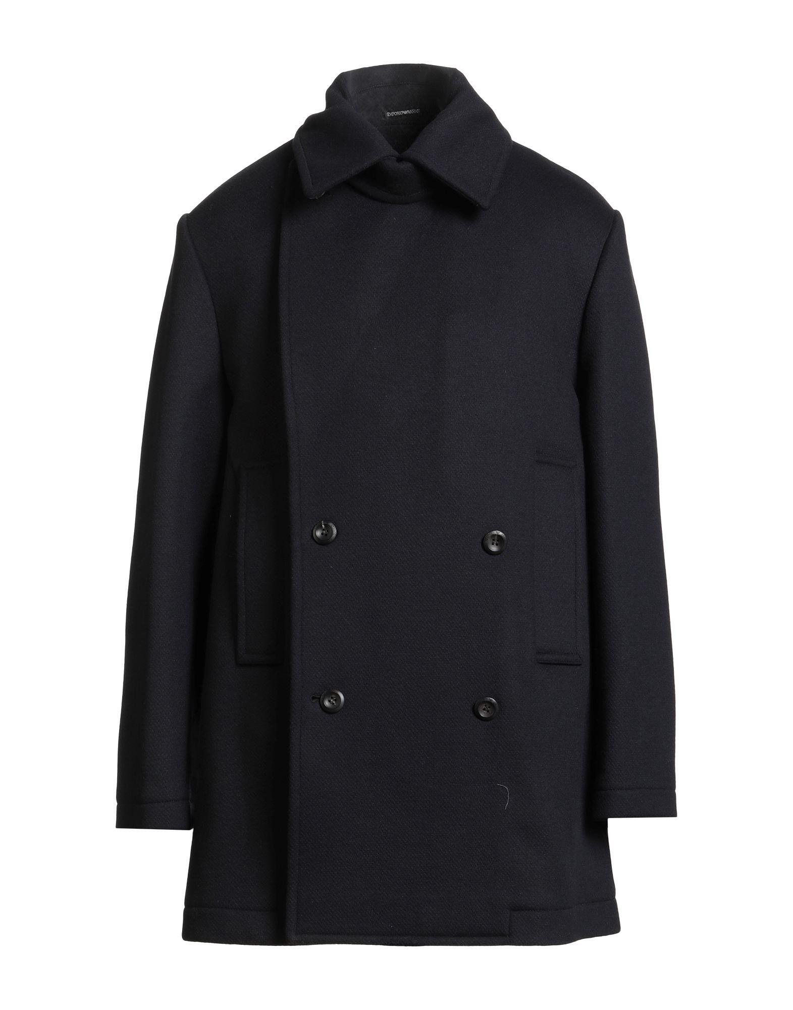 VIP【関税送料無料】希少 EMPORIO ARMANI COAT Emporio Armani Leather coat | Emporio Armani logo-waistband