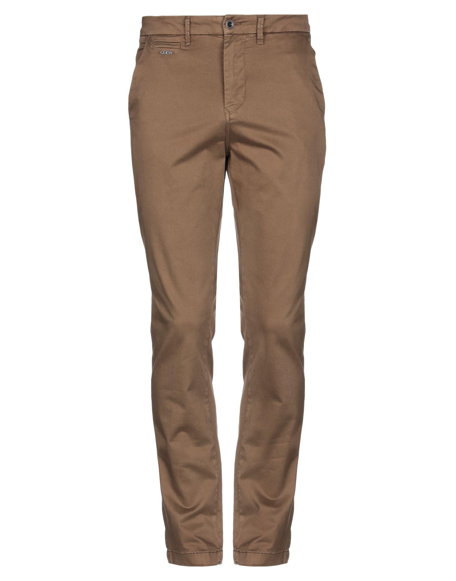 Guess Cotton Casual Trouser in Khaki (Natural) for Men Lyst
