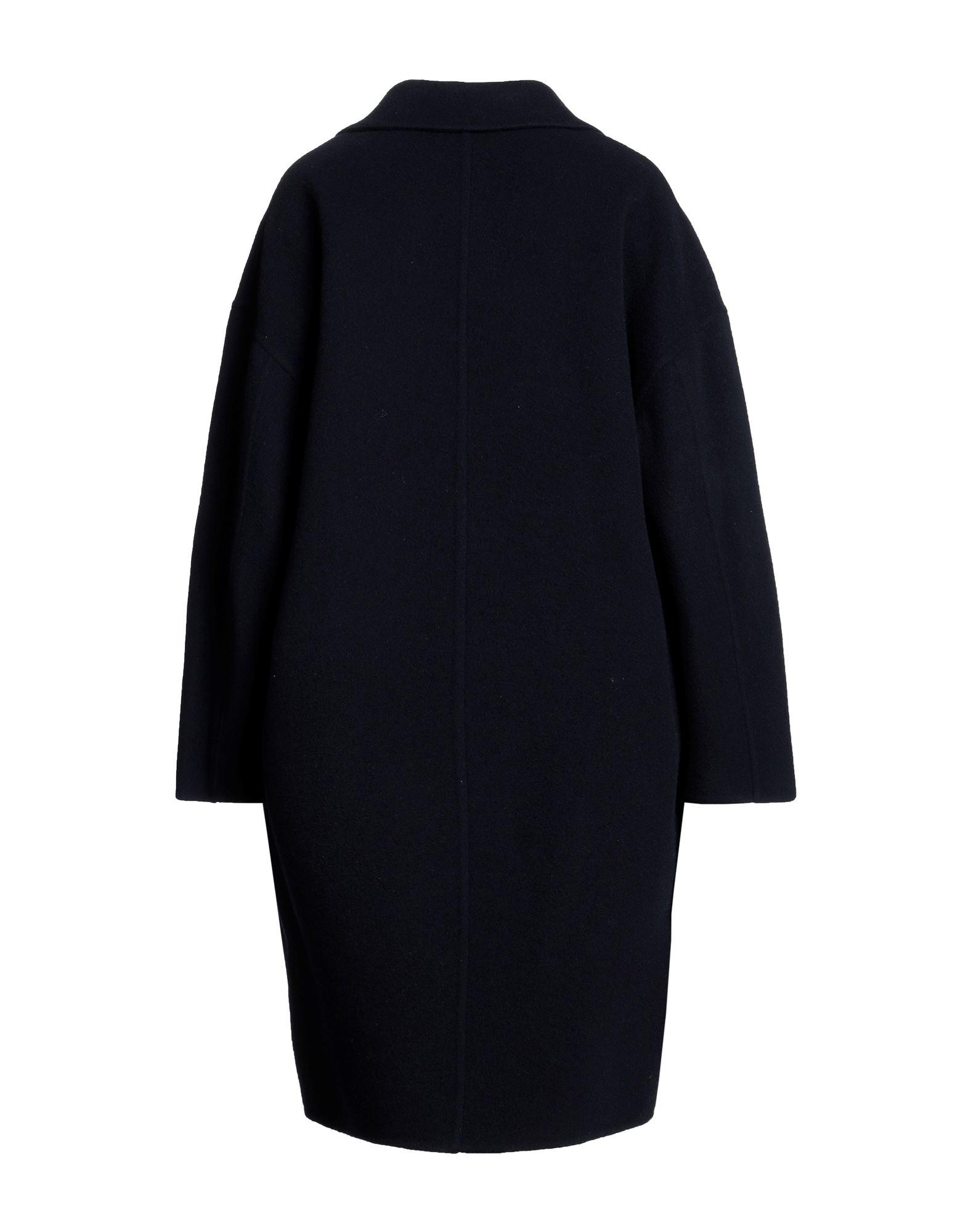 Nº21 single-breasted midi coat - Black