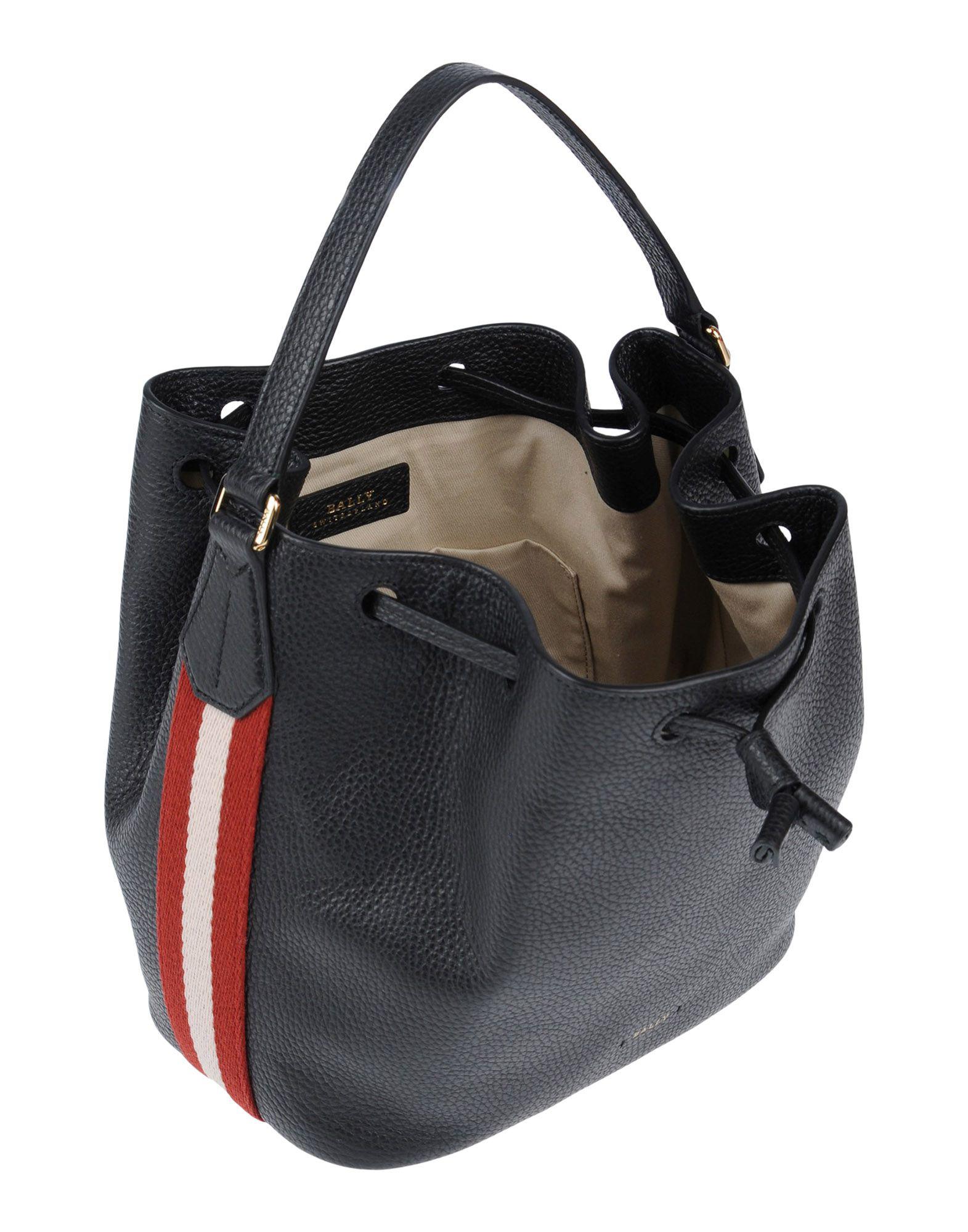 Bally Leather Handbag in Black Lyst