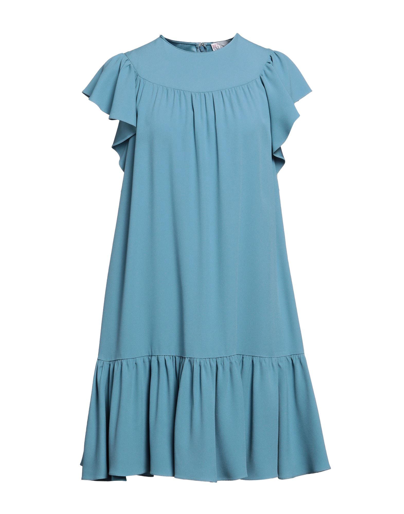 blue midi flowy dress Dione Midi Dress — Dusty Blue Georgette Midi main image 0
