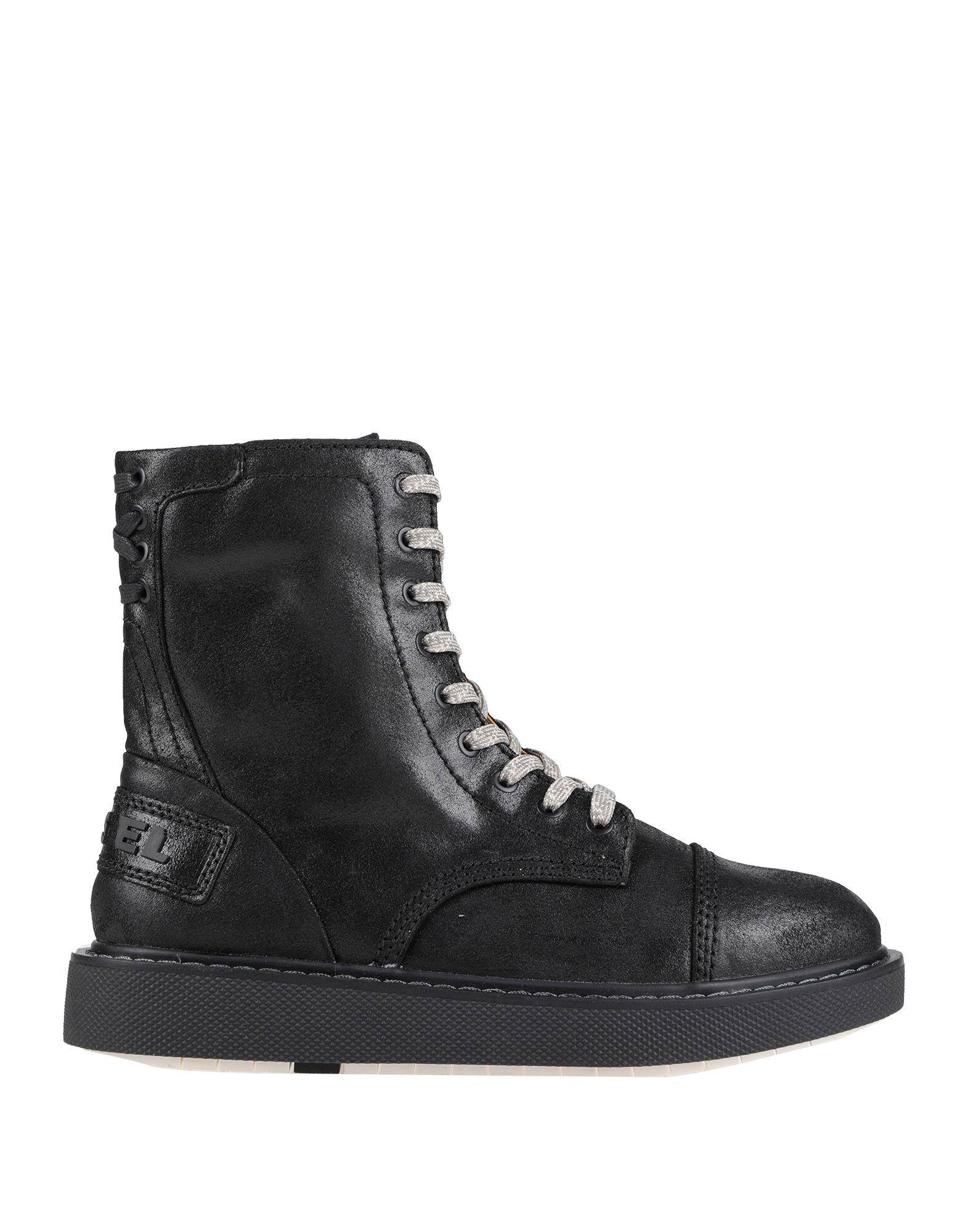 DIESEL Leather Ankle Boots in Black for Men - Lyst
