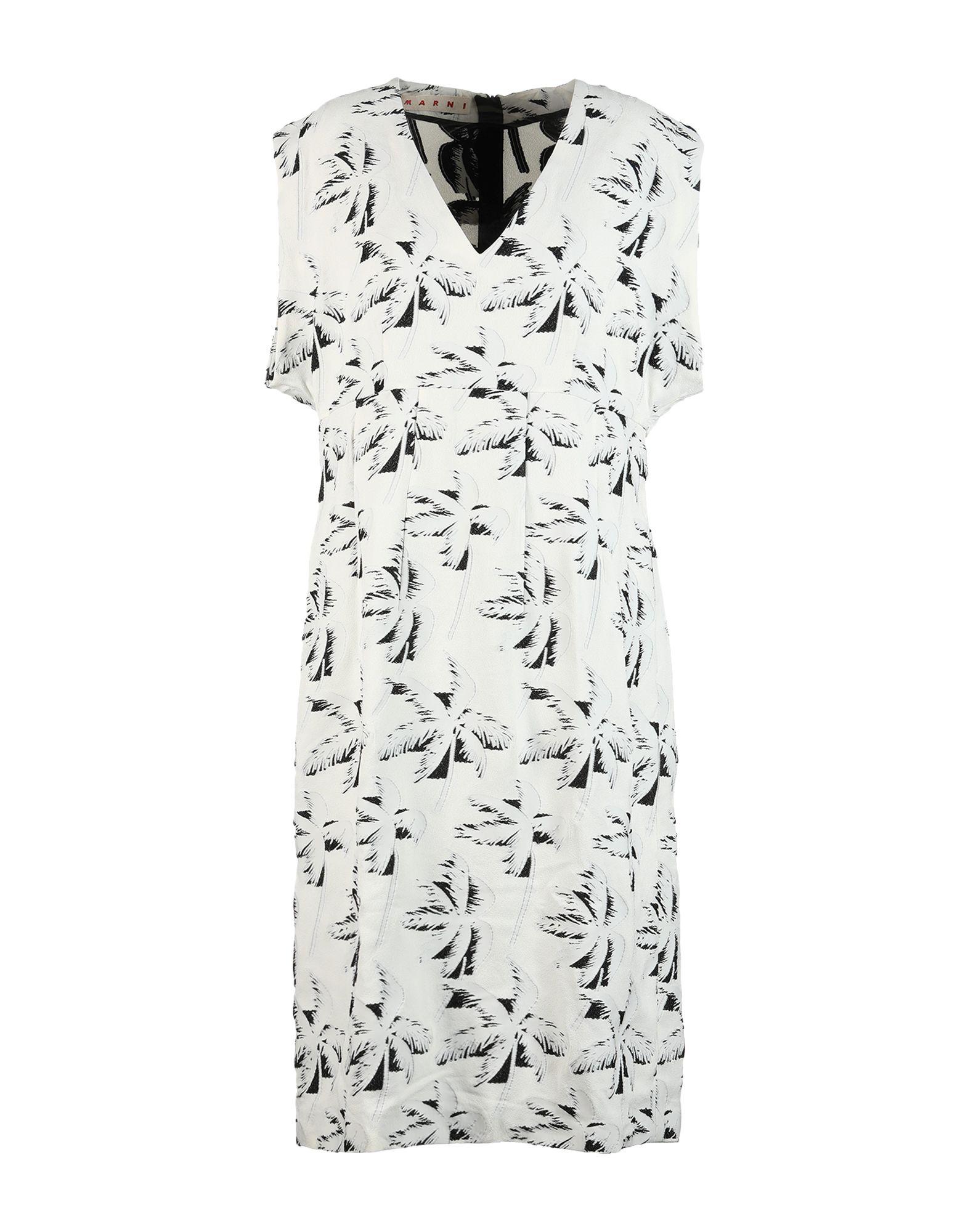 Marni Synthetic Knee-length Dress in White - Lyst