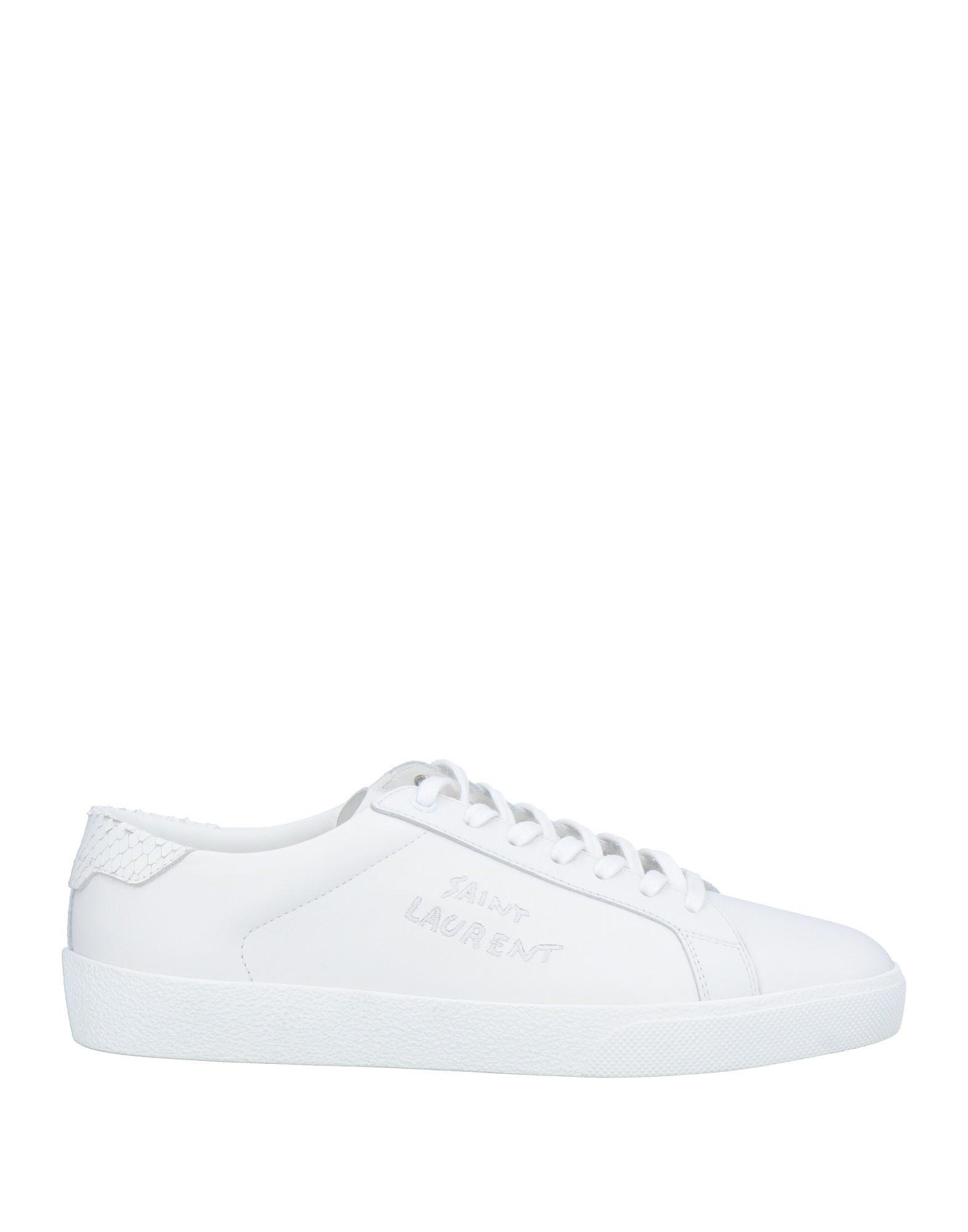 ysl mens white sneakers