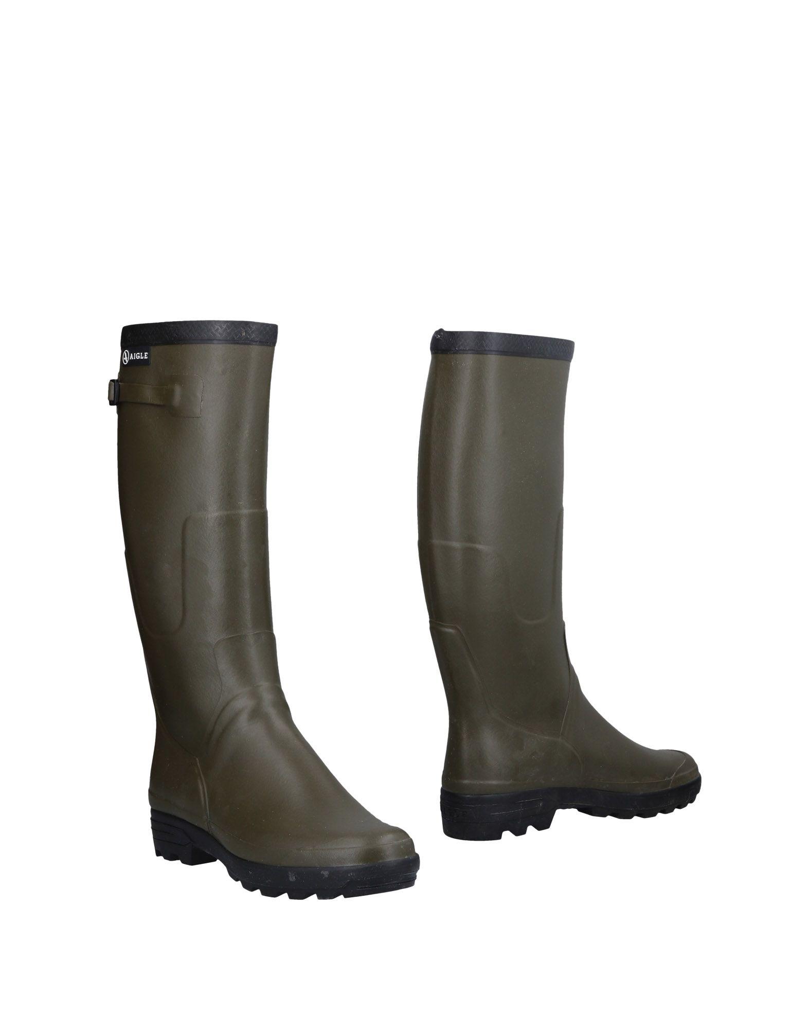 Aigle Rubber Benyl Iso Hunting Wellies Boots Military Green (Green) for Men -
