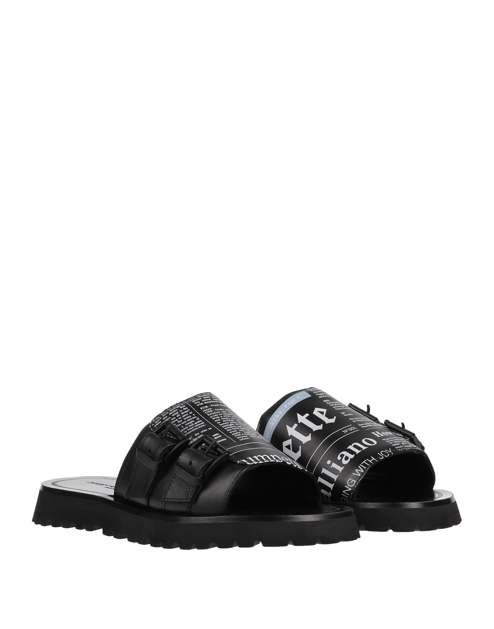 John Galliano Sandals in Black for Men | Lyst