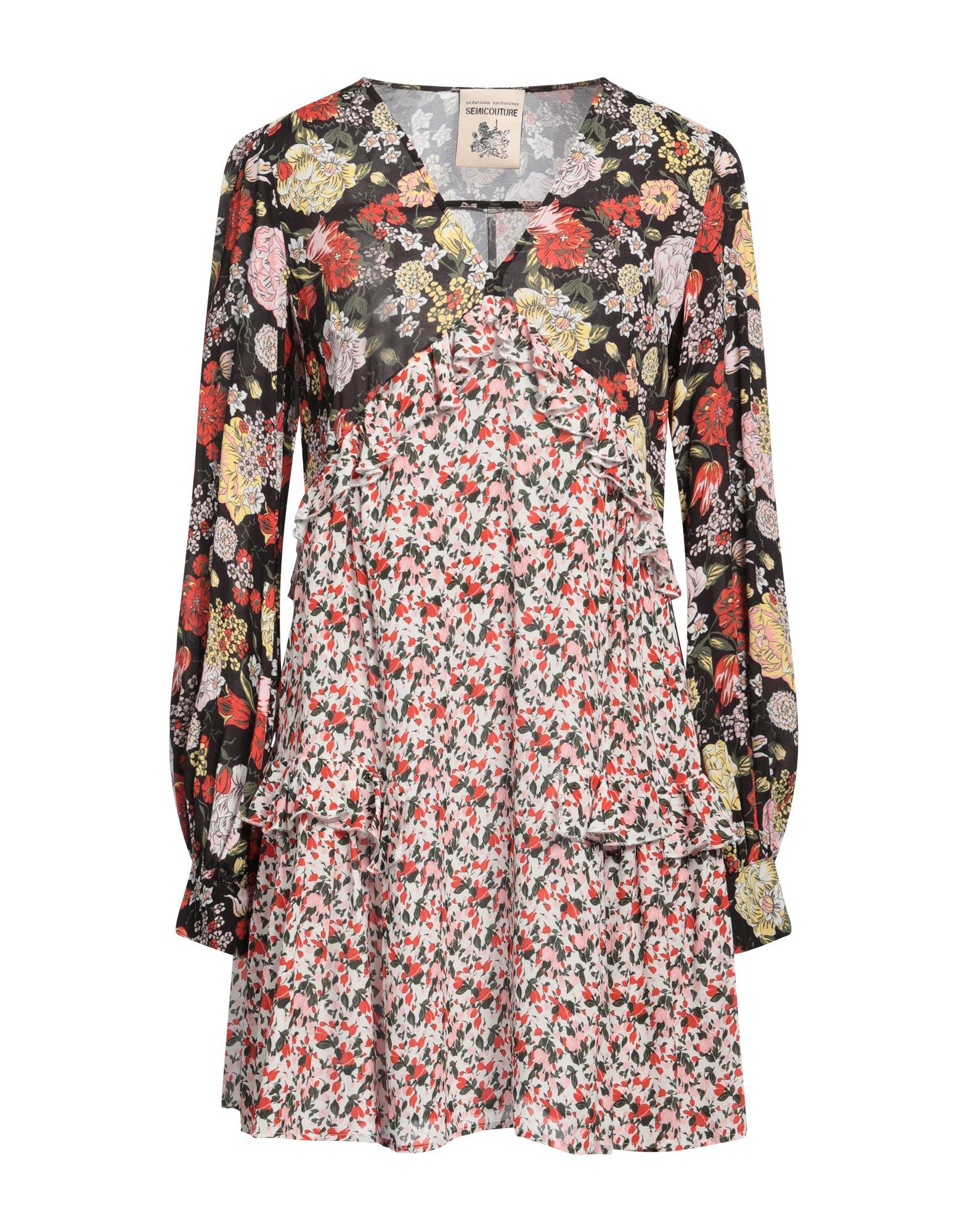 knee length dresses for ladies Laurent Mini Button Dress with Black Plumes  Retrofete