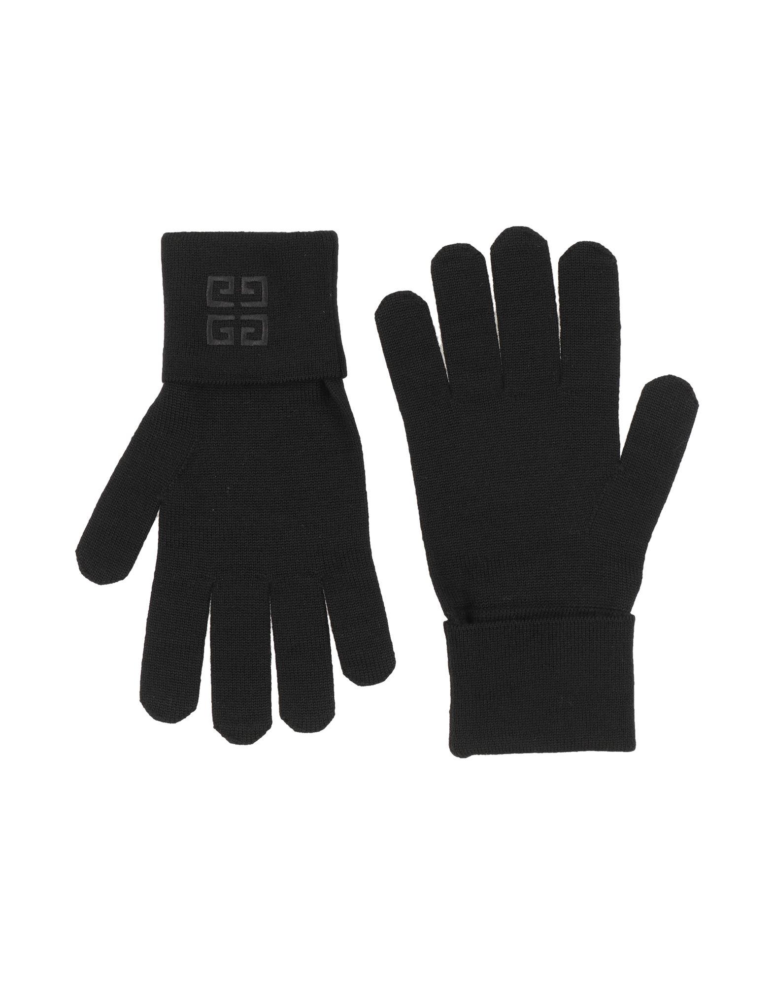 Givenchy Wool Gloves in Black | Lyst