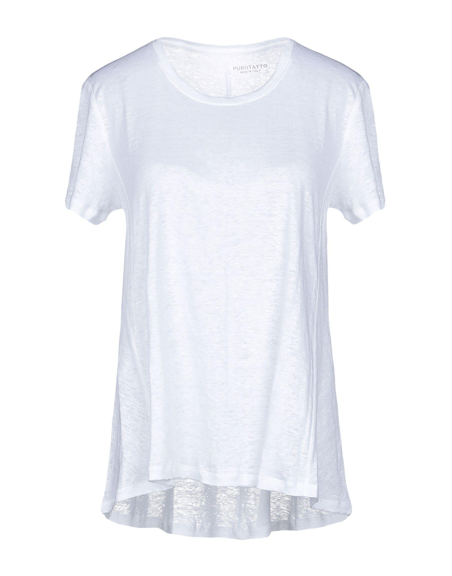 Purotatto Linen T-shirt in White - Lyst