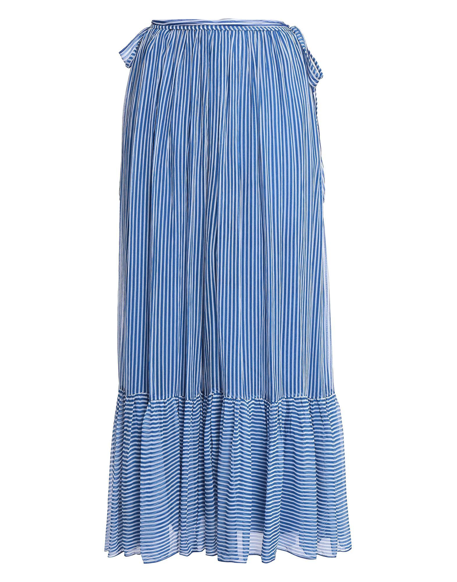 Antik Batik Striped Gauze Maxi Skirt Bright Blue - Save 66% - Lyst