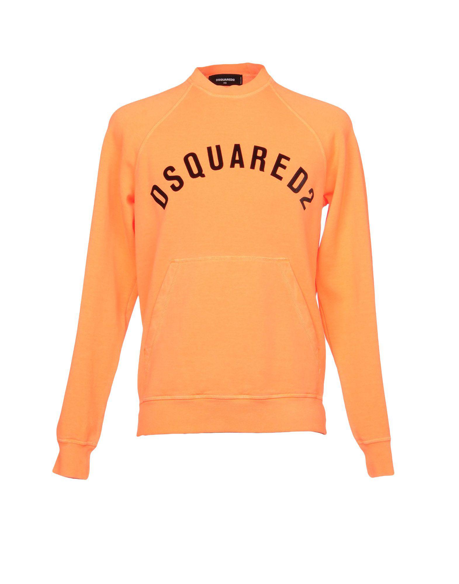 dsquared orange sweatshirt