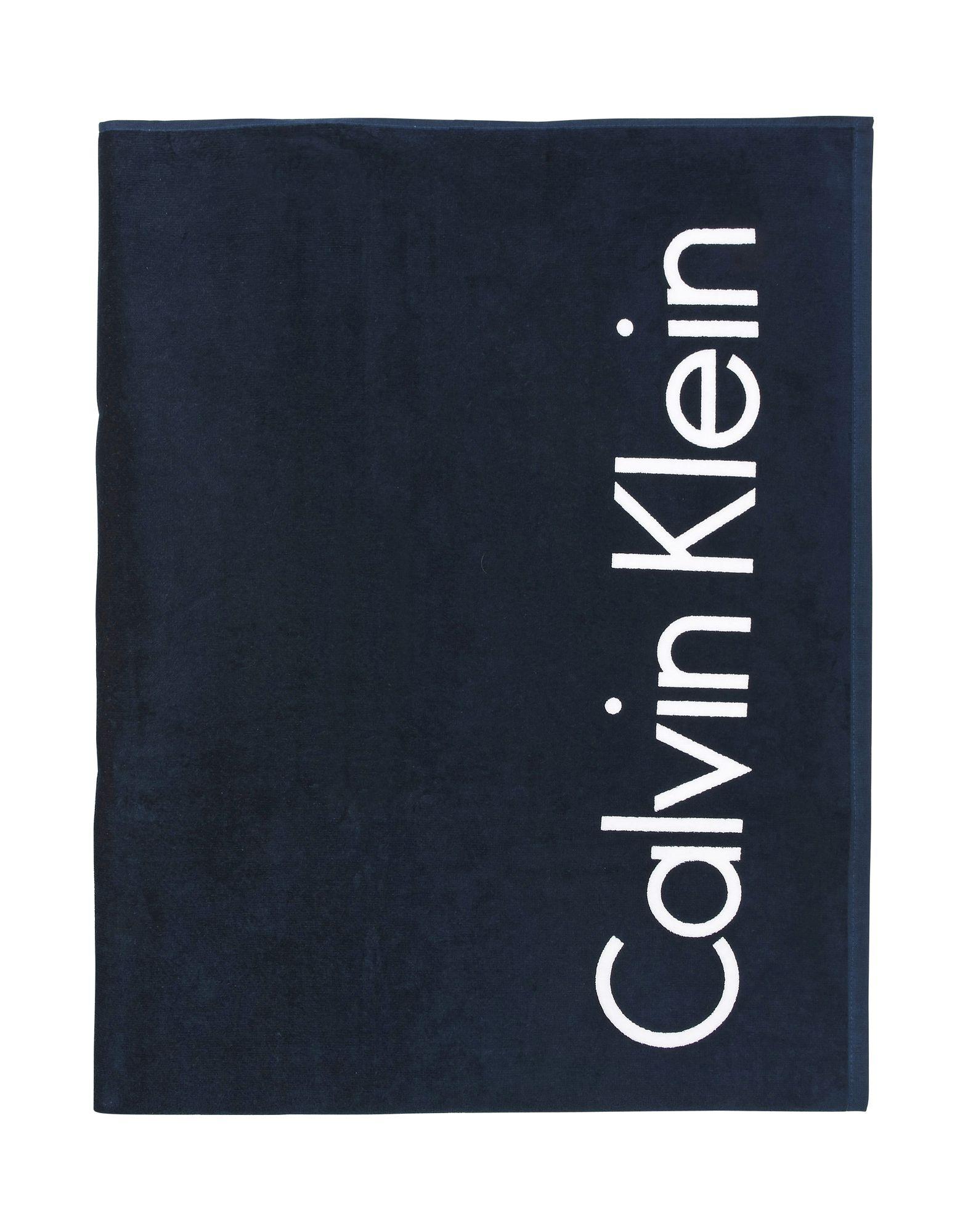 Serviette de plage Coton Calvin Klein pour homme en coloris Bleu - Lyst