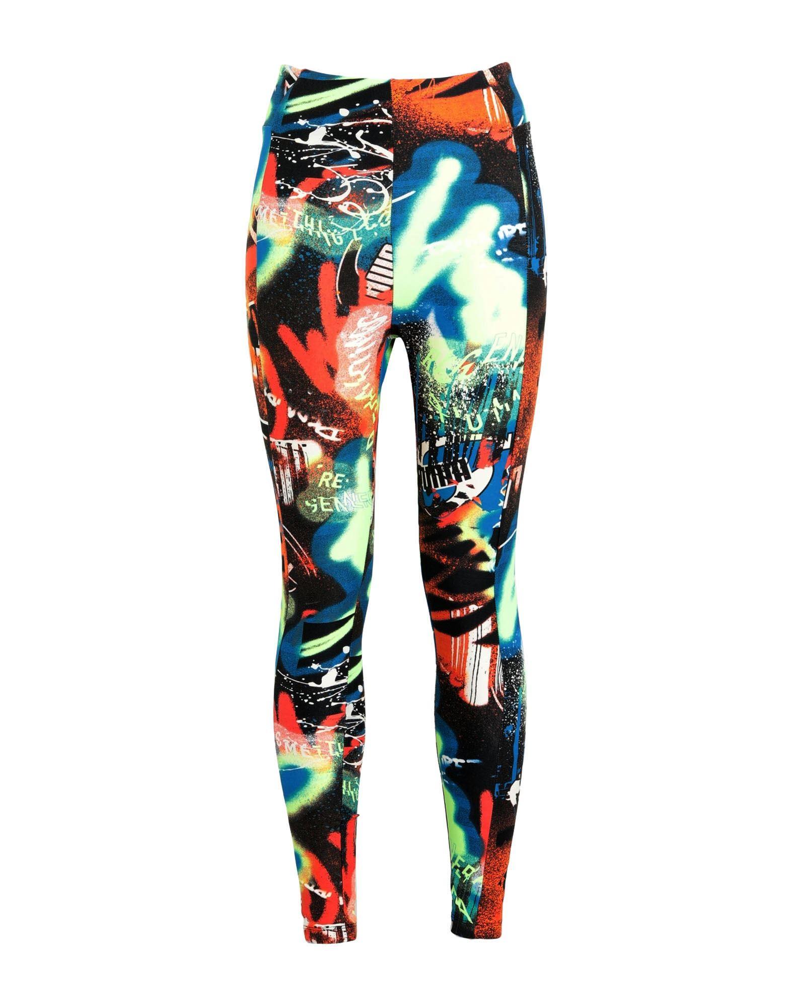 PUMA Cotton Leggings in Acid Green 